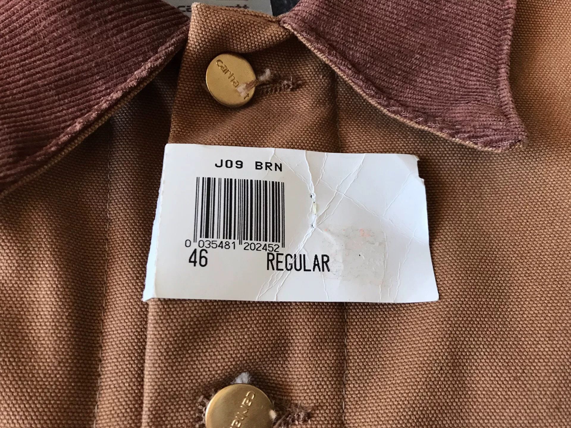 Carhartt Carhartt J09 Brown Canvas Jacket Size US S / EU 44-46 / 1 - 8 Thumbnail