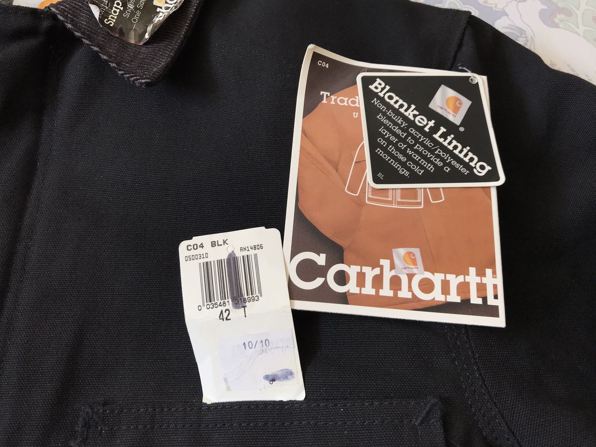 Carhartt Carhartt C04 BLK 42-TALL Canvas Jacket Size US XS / EU 42 / 0 - 7 Thumbnail