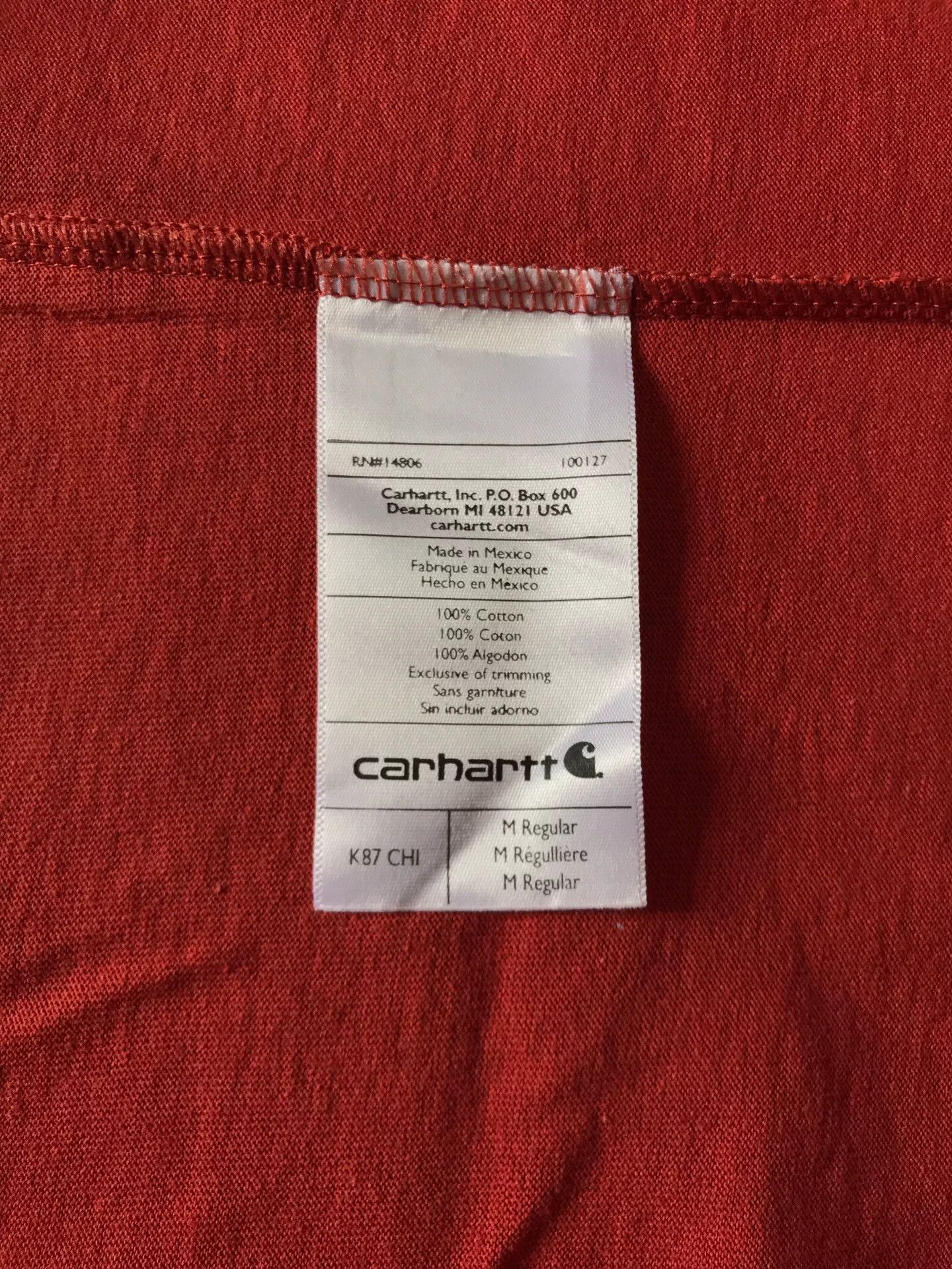 Carhartt Carhartt K87 Short-Sleeve T-Shirt Size US M / EU 48-50 / 2 - 8 Thumbnail
