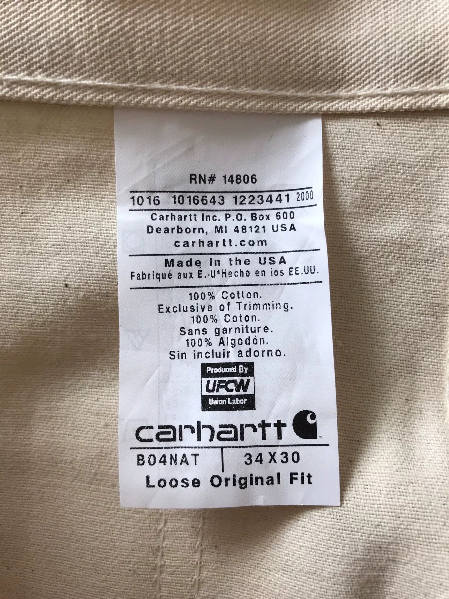 Carhartt Carhartt B04 W34L30 Double Knee Work Pants Size US 34 / EU 50 - 9 Thumbnail