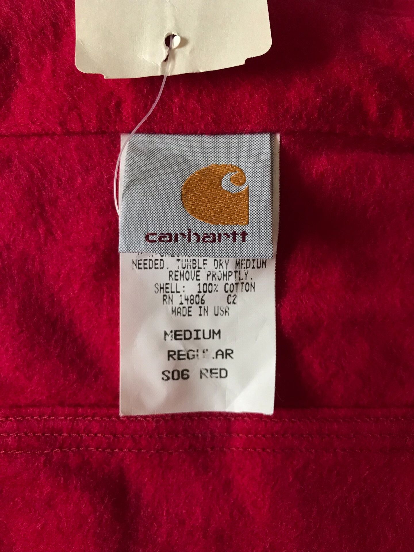 Carhartt Carhartt S06 Red Flannel Work Shirt M Size US M / EU 48-50 / 2 - 8 Thumbnail