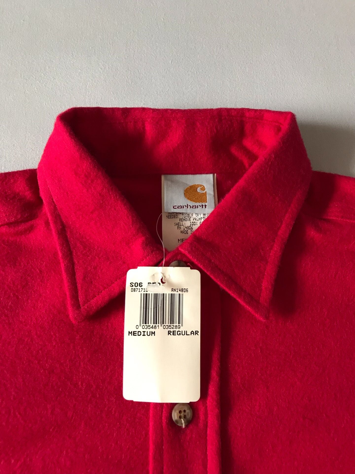 Carhartt Carhartt S06 Red Flannel Work Shirt M Size US M / EU 48-50 / 2 - 6 Thumbnail