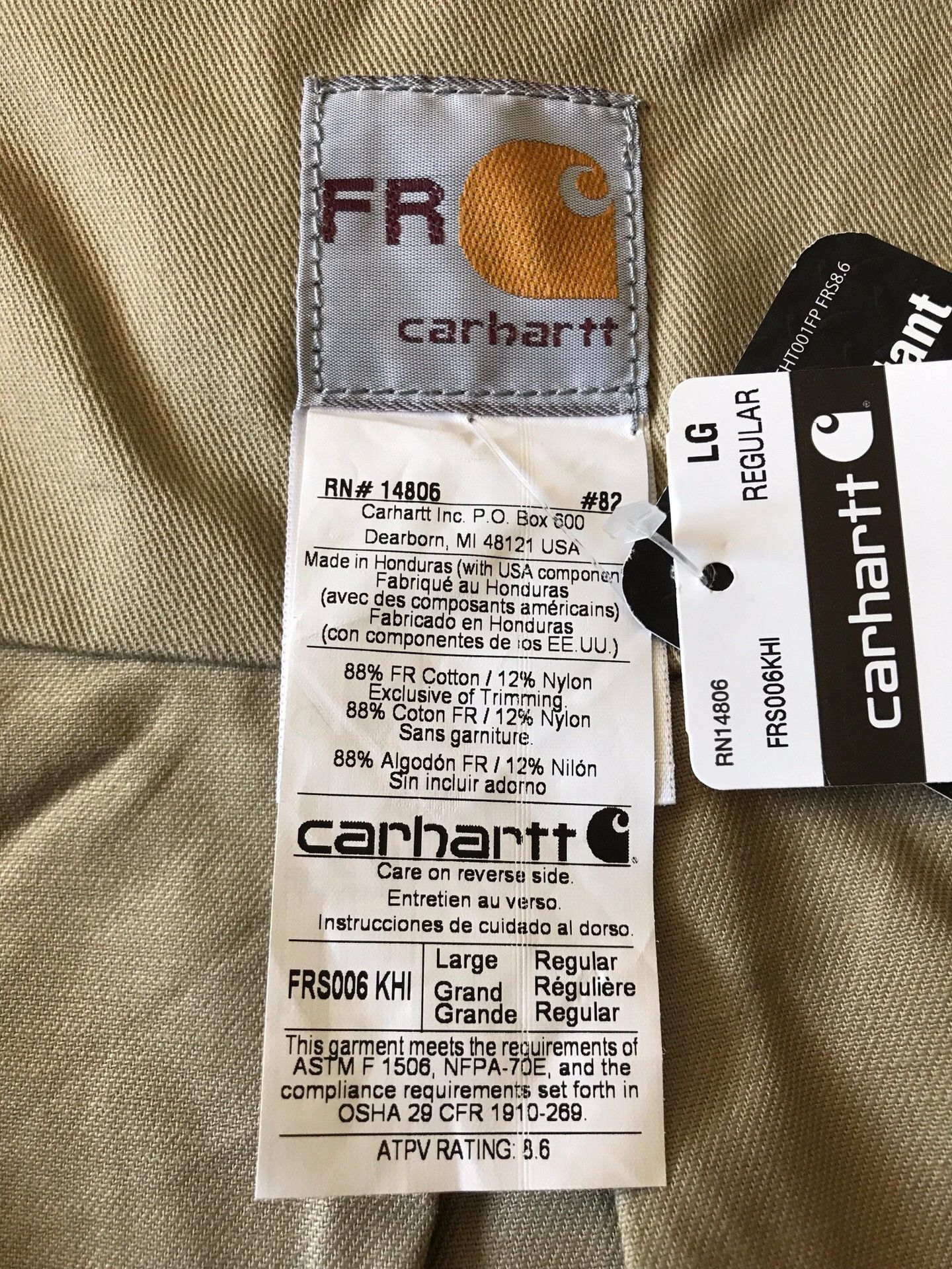 Carhartt Carhartt FRS006 FR Flame Resistant Shirt Size US L / EU 52-54 / 3 - 9 Thumbnail
