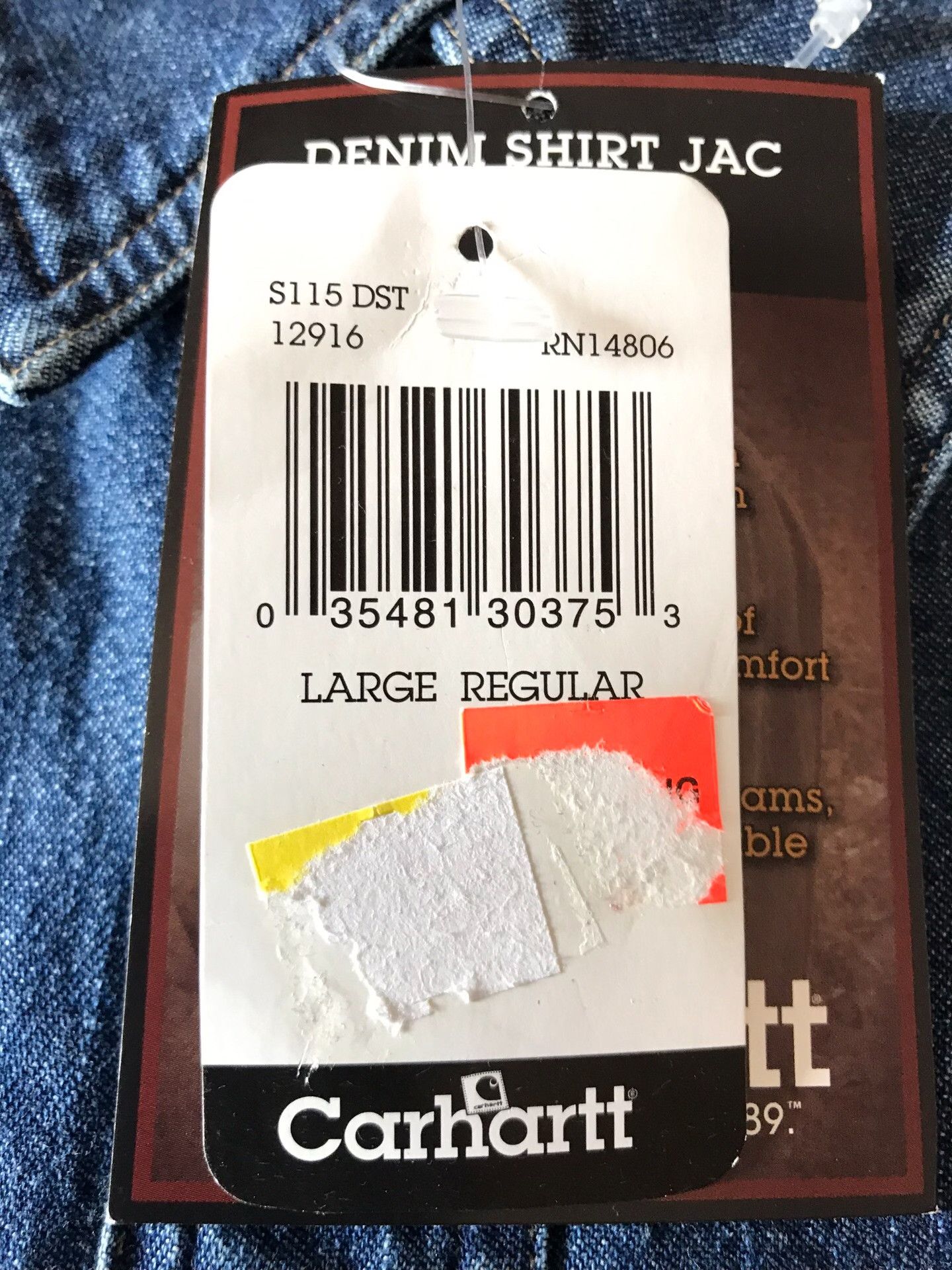 Carhartt Carhartt S115 Washed Denim Shirt Jacket Size US L / EU 52-54 / 3 - 8 Thumbnail