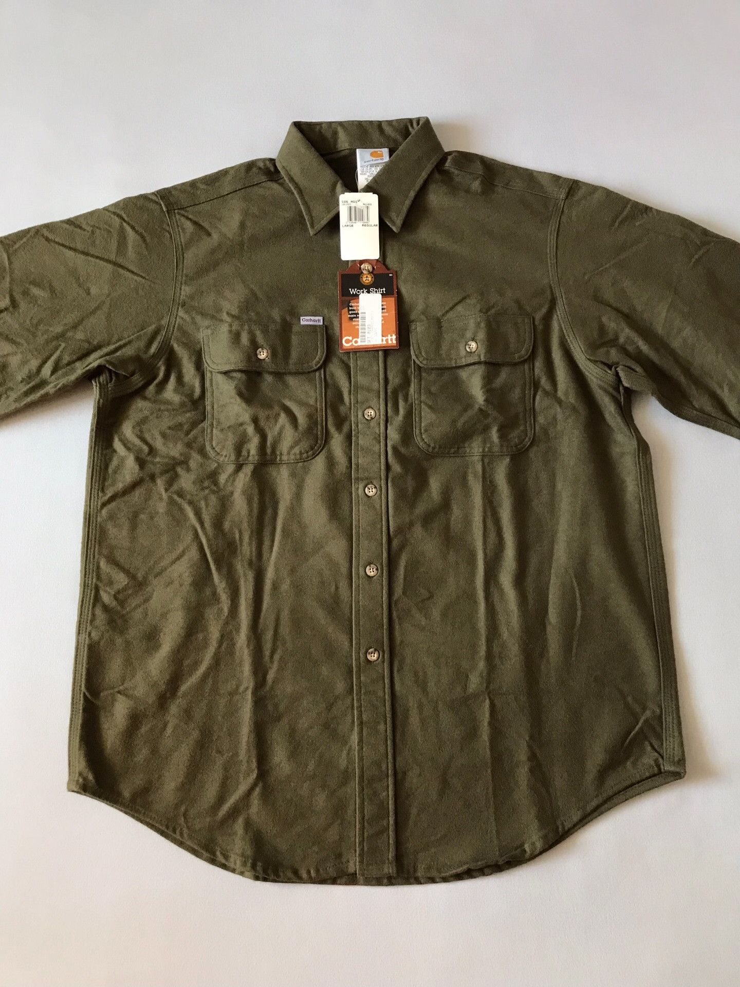 Carhartt Carhartt S06 MOS Heavy Flannel Work Shirt Size US L / EU 52-54 / 3 - 3 Thumbnail