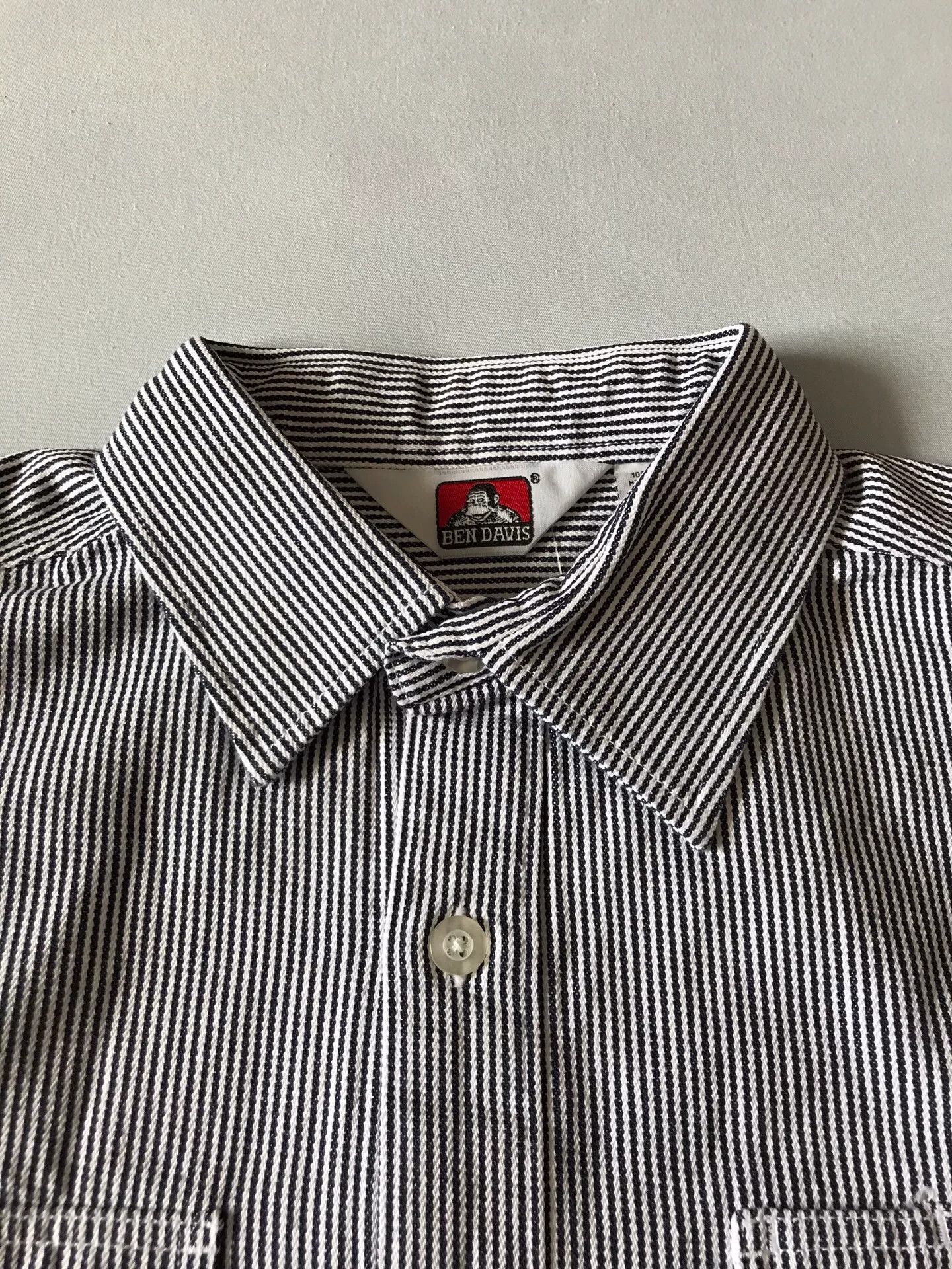 Ben Davis Ben Davis 237 Walnut Stripe Long Sleeve Shirt Size US L / EU 52-54 / 3 - 6 Thumbnail