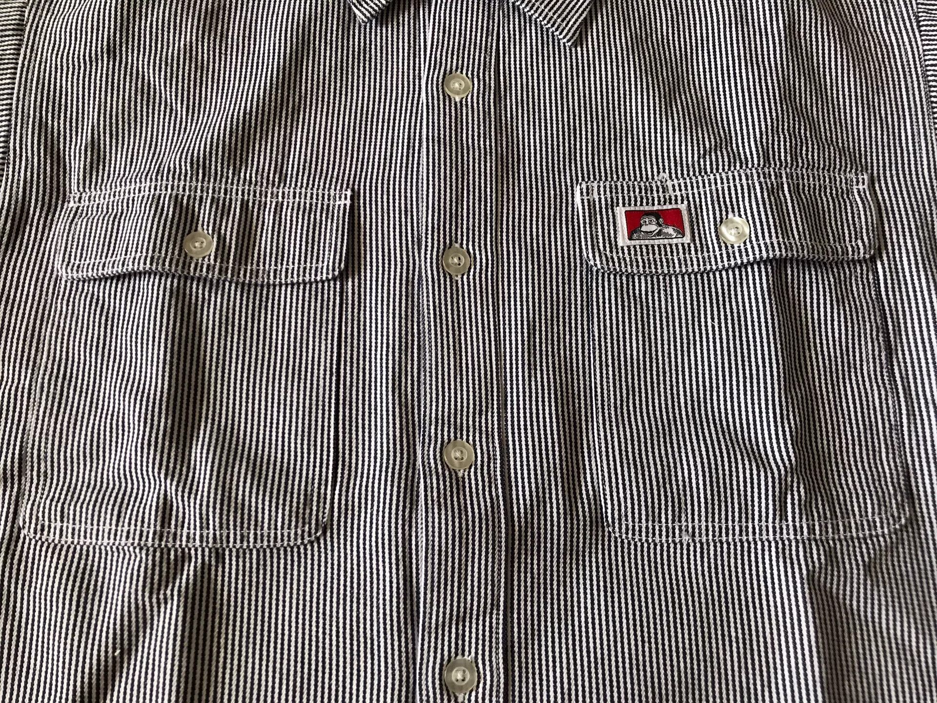 Ben Davis Ben Davis 237 Walnut Stripe Long Sleeve Shirt Size US L / EU 52-54 / 3 - 7 Thumbnail