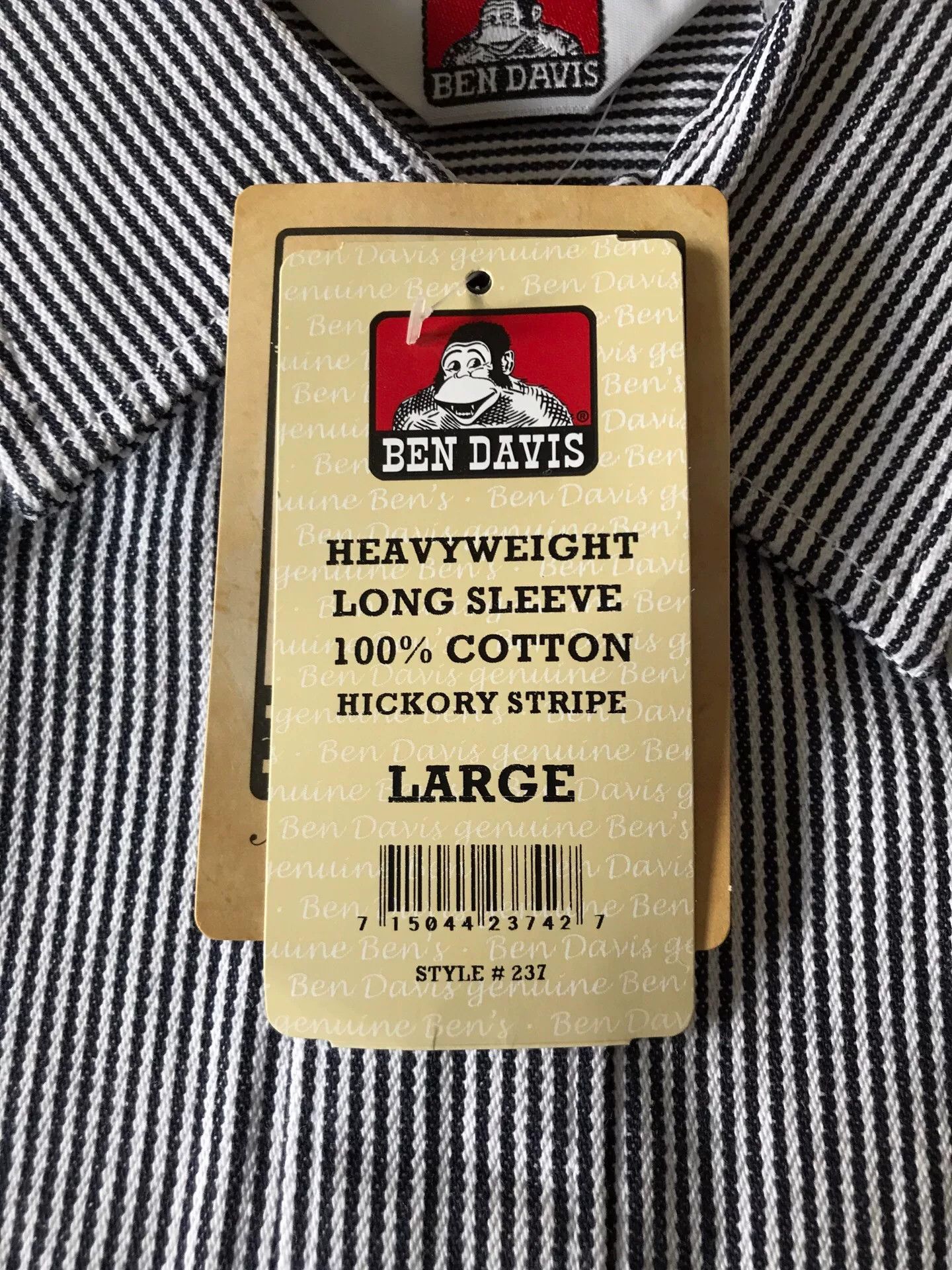 Ben Davis Ben Davis 237 Walnut Stripe Long Sleeve Shirt Size US L / EU 52-54 / 3 - 8 Thumbnail