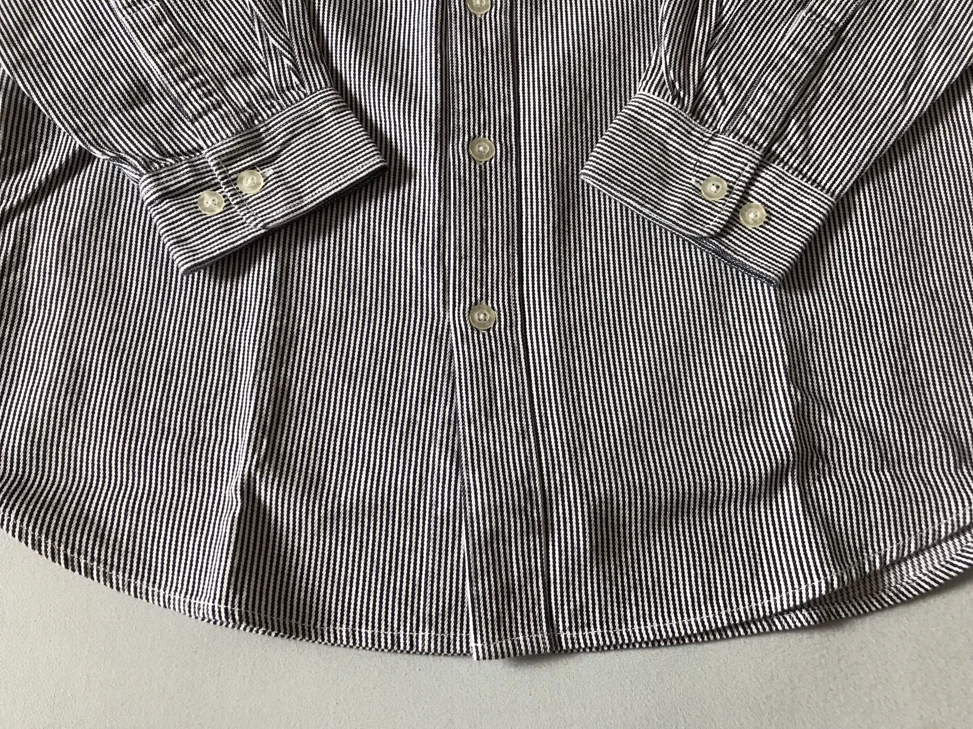 Ben Davis Ben Davis 237 Walnut Stripe Long Sleeve Shirt Size US L / EU 52-54 / 3 - 4 Thumbnail