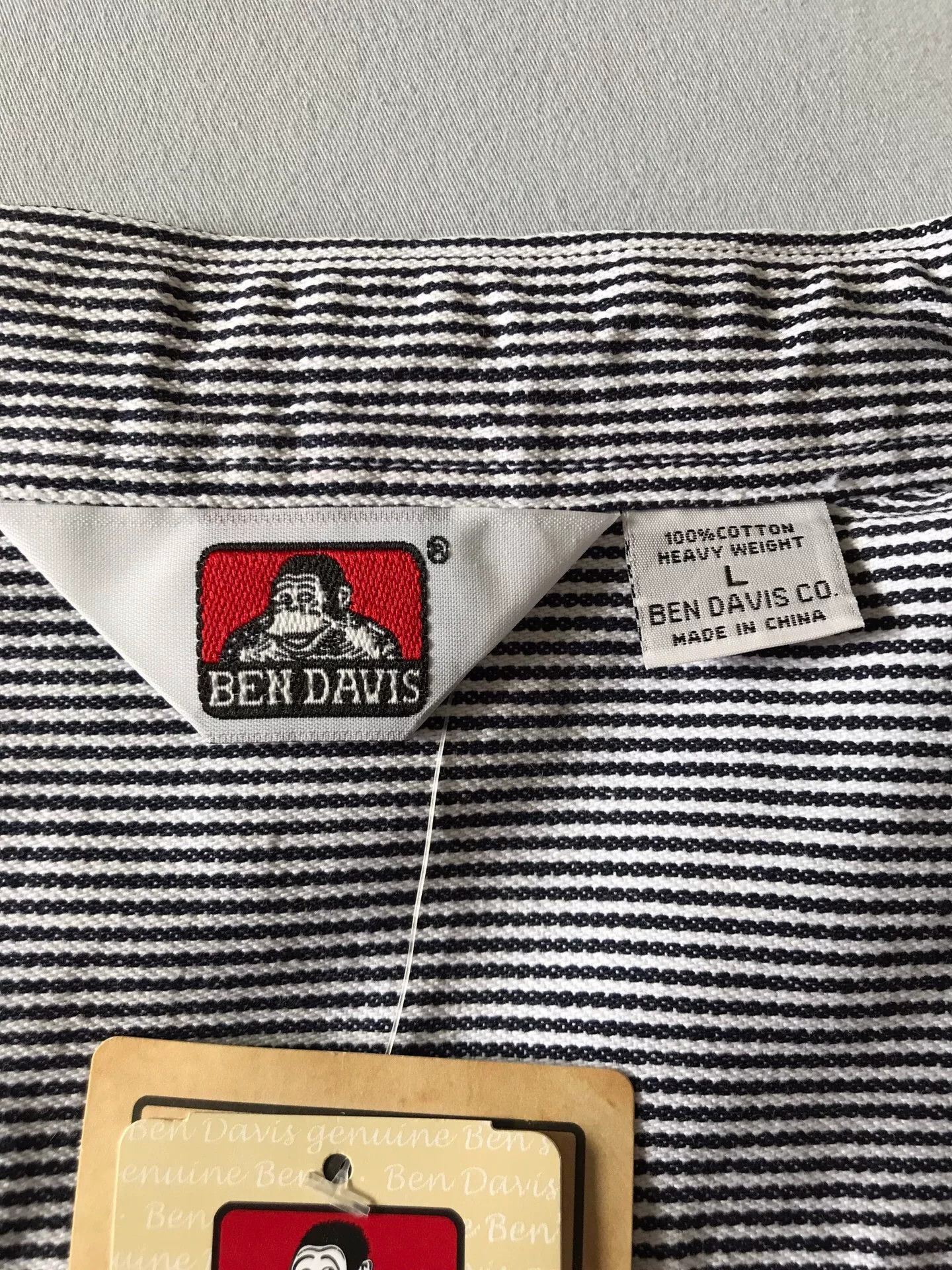 Ben Davis Ben Davis 237 Walnut Stripe Long Sleeve Shirt Size US L / EU 52-54 / 3 - 9 Thumbnail