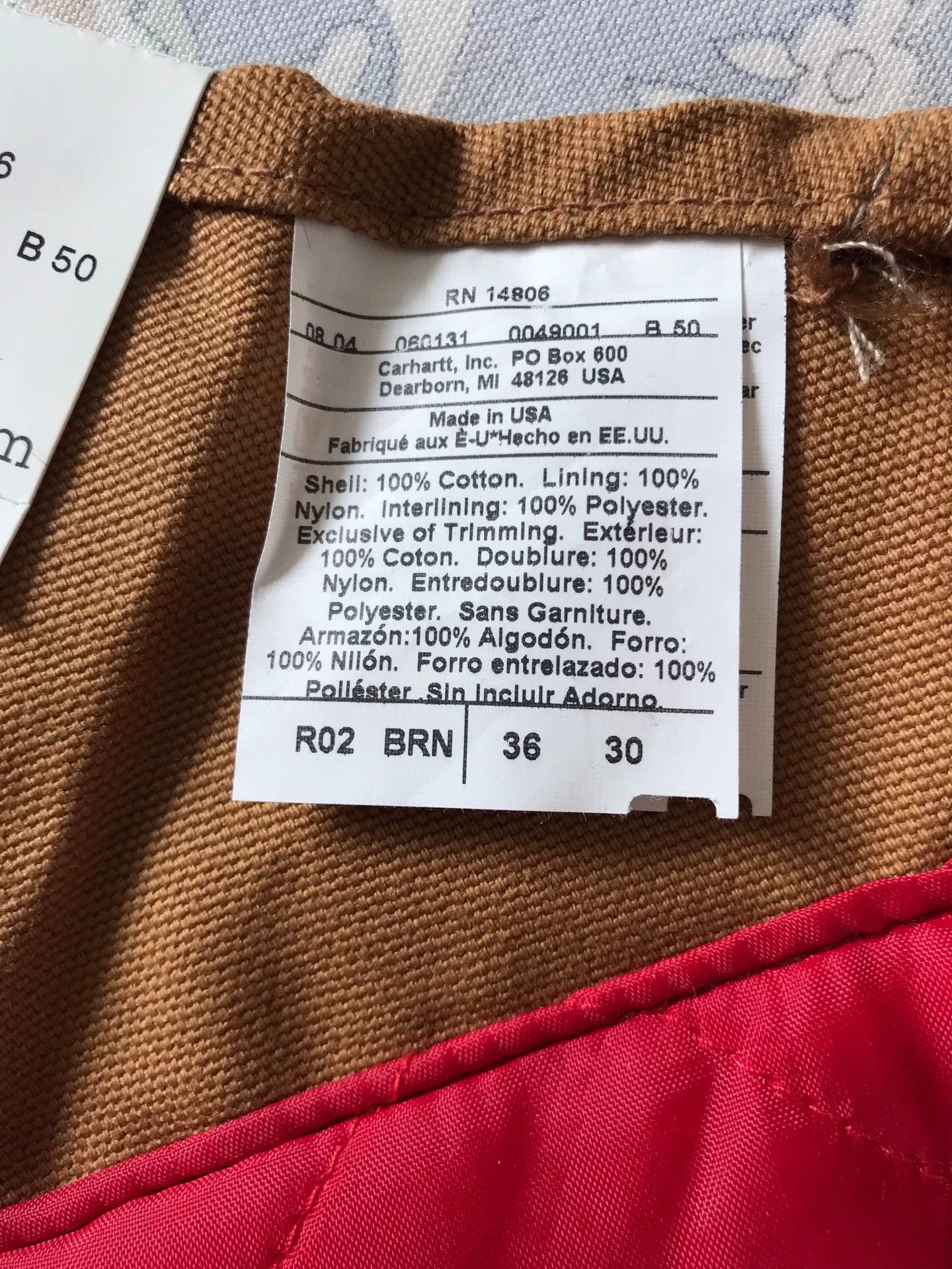 Carhartt Carhartt R02 Brown W36L30 Overalls Size US 36 / EU 52 - 9 Thumbnail
