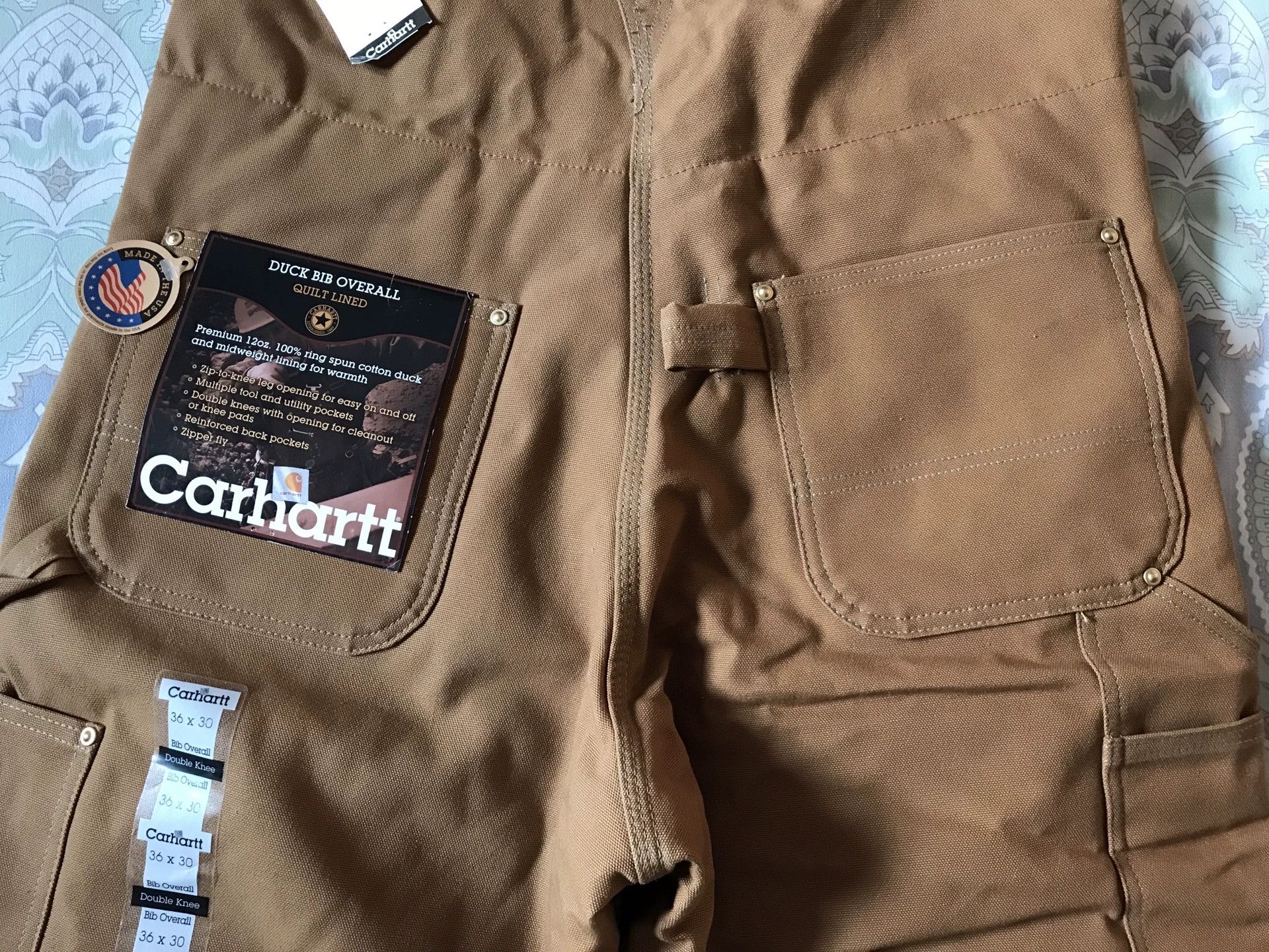 Carhartt Carhartt R02 Brown W36L30 Overalls Size US 36 / EU 52 - 6 Thumbnail