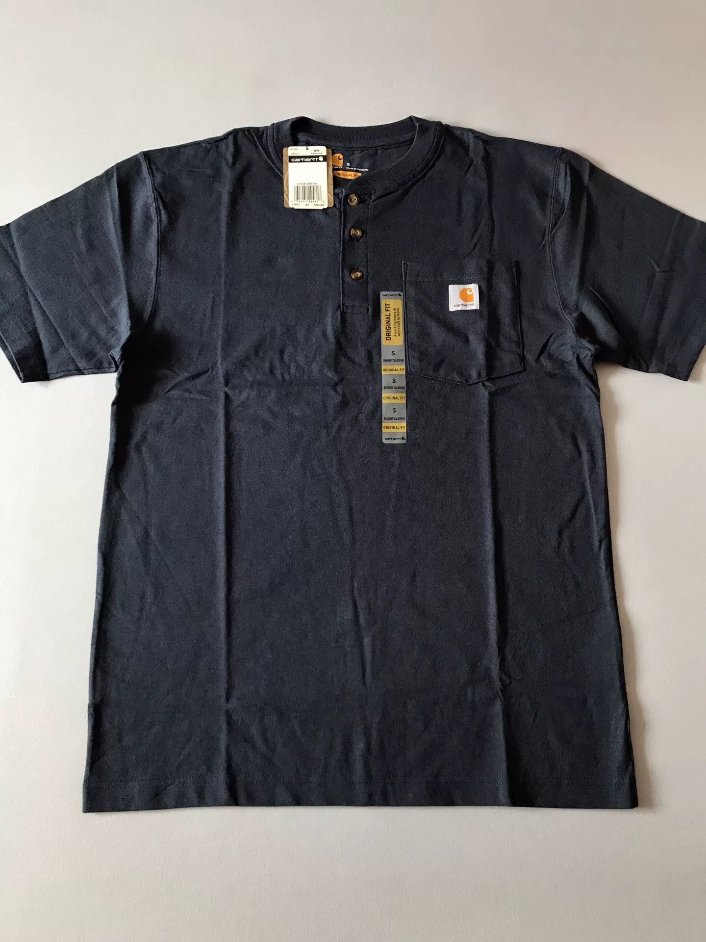 Carhartt Carhartt K84 Henry Neck Short Sleeve T-Shirt Size US S / EU 44-46 / 1 - 3 Thumbnail