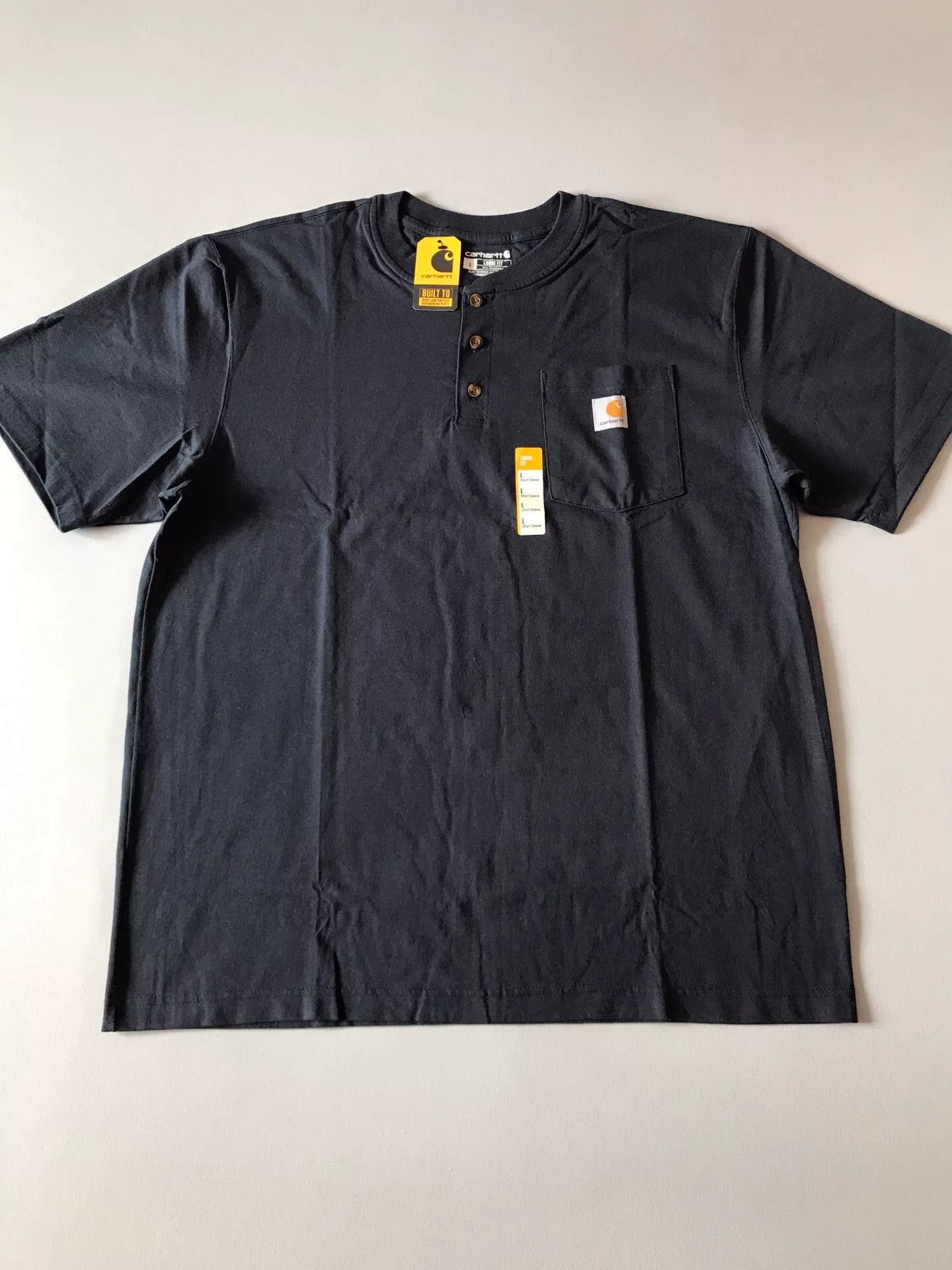 Carhartt Carhartt K84 Henley Short-Sleeve T-Shirt Size US L / EU 52-54 / 3 - 3 Thumbnail