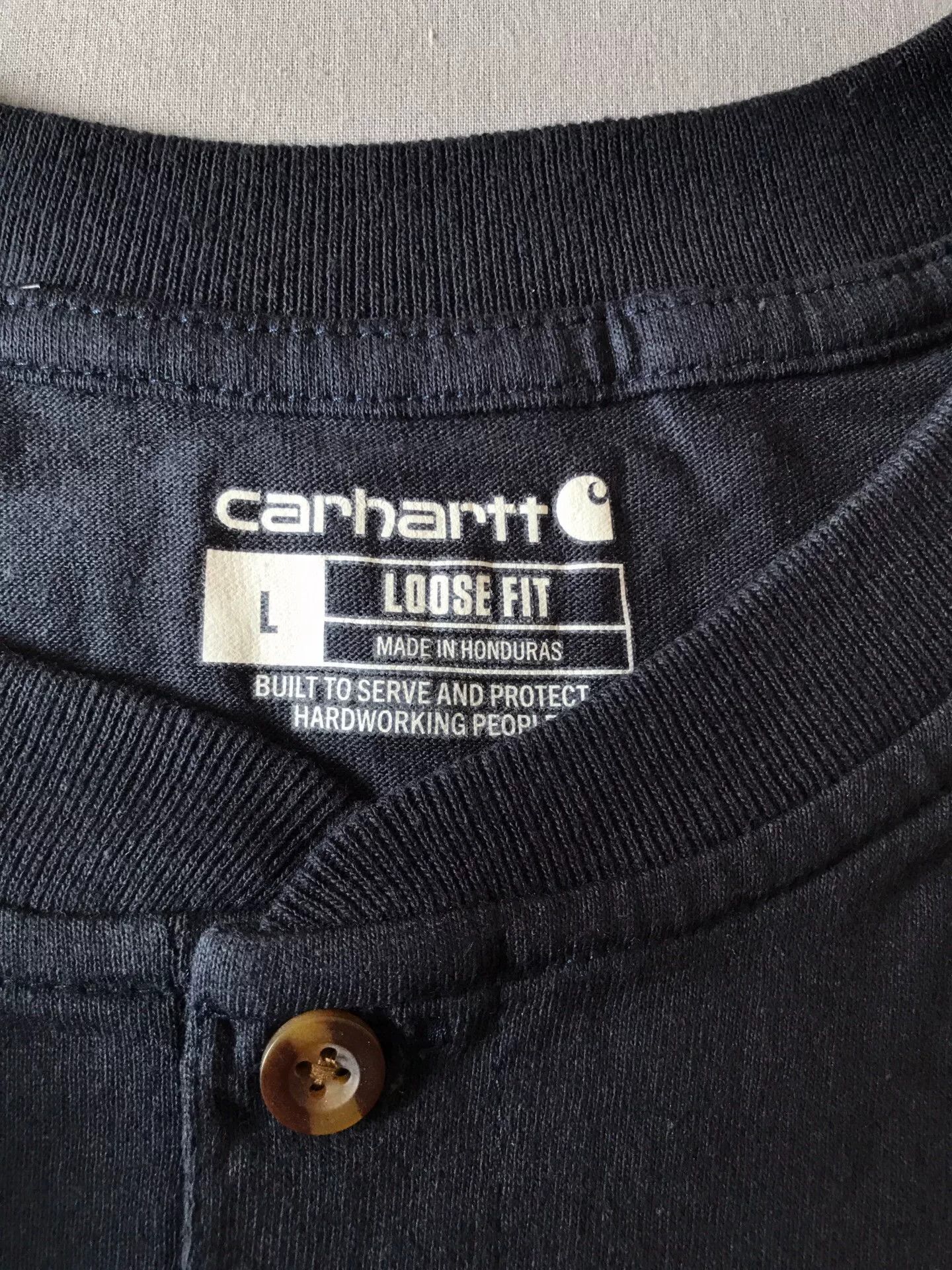 Carhartt Carhartt K84 Henley Short-Sleeve T-Shirt Size US L / EU 52-54 / 3 - 5 Thumbnail