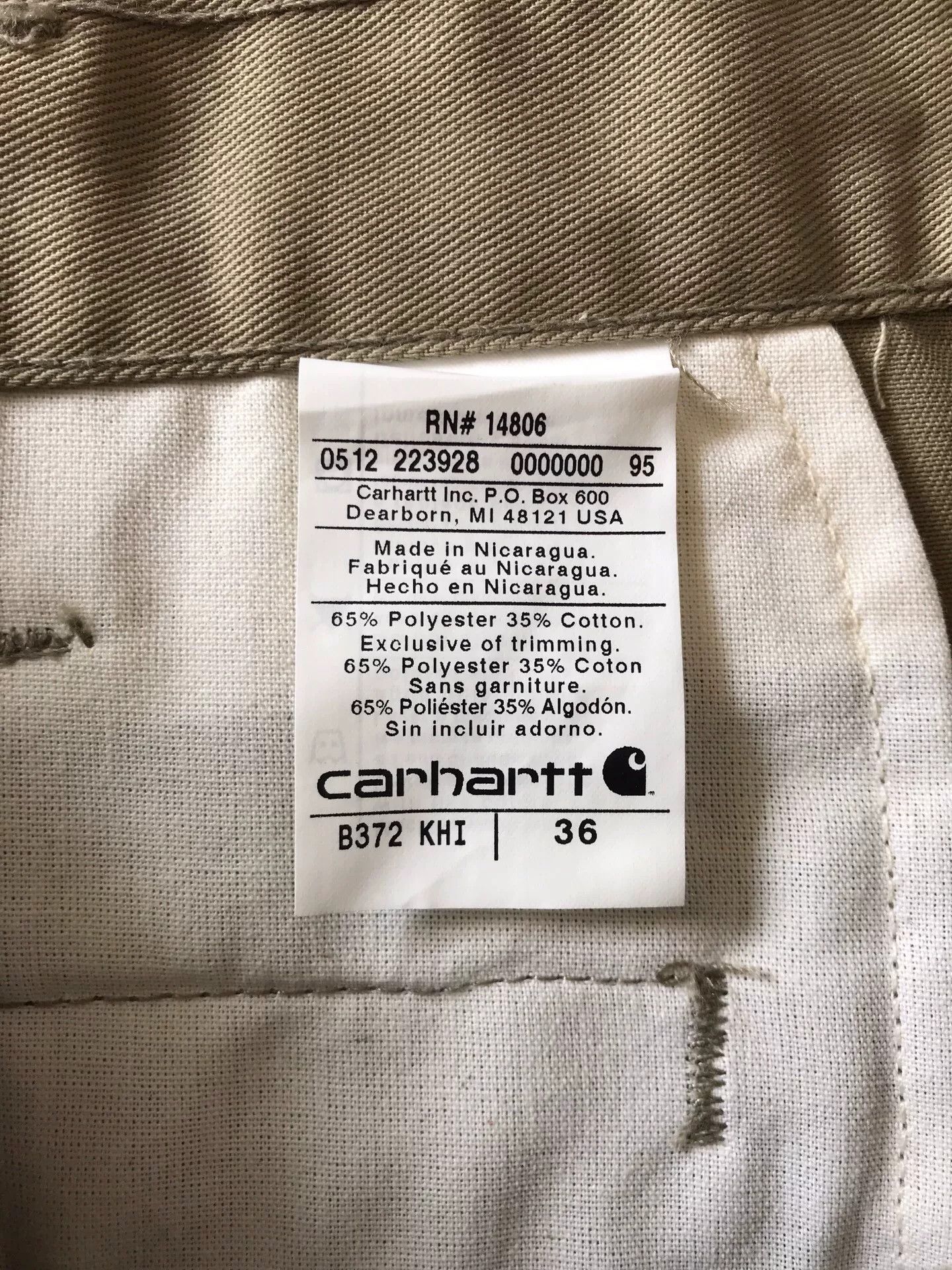 Carhartt Carhartt B372 Khaki Work Shorts W36 Size US 36 / EU 52 - 9 Thumbnail