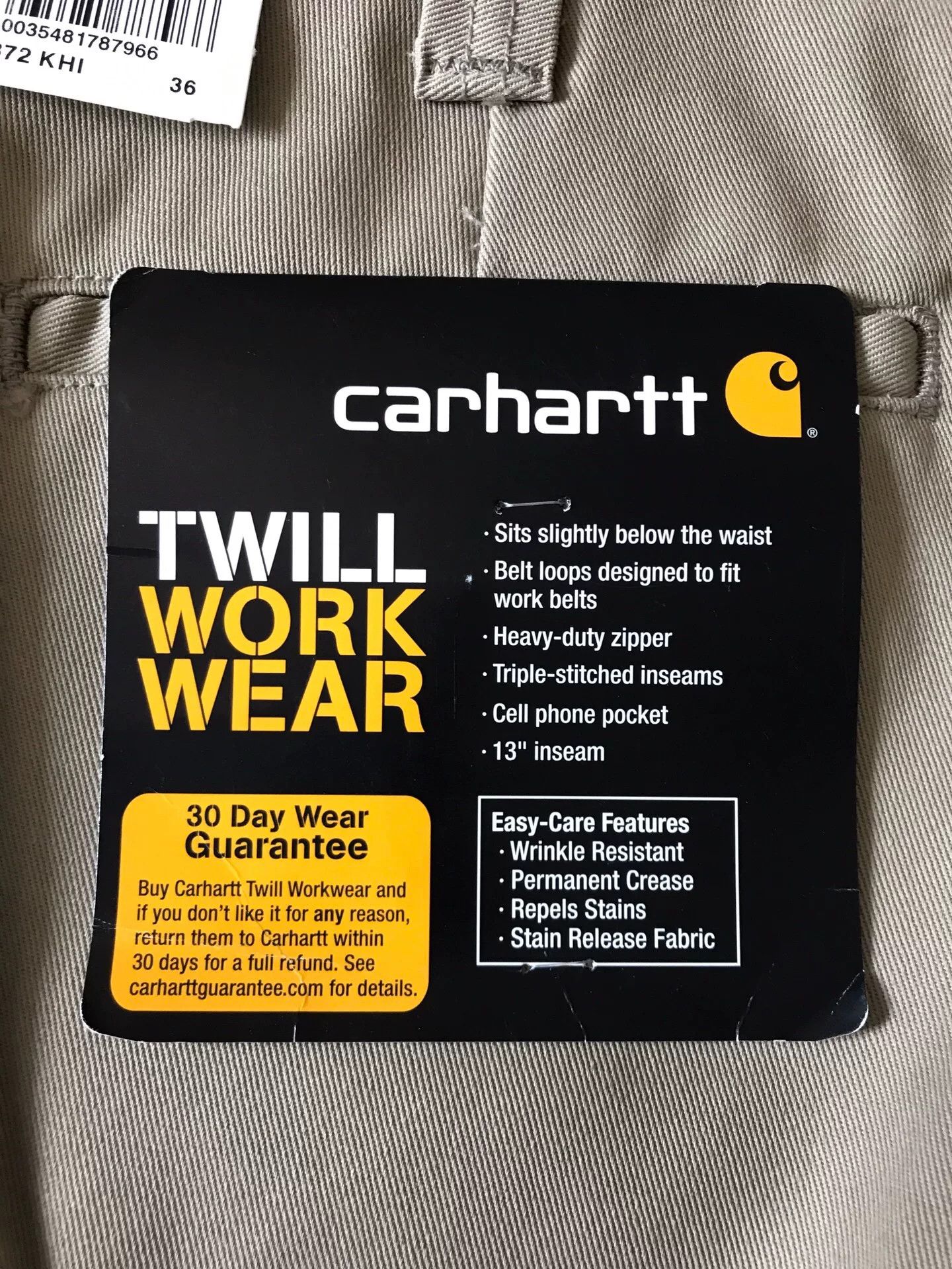 Carhartt Carhartt B372 Khaki Work Shorts W36 Size US 36 / EU 52 - 7 Thumbnail