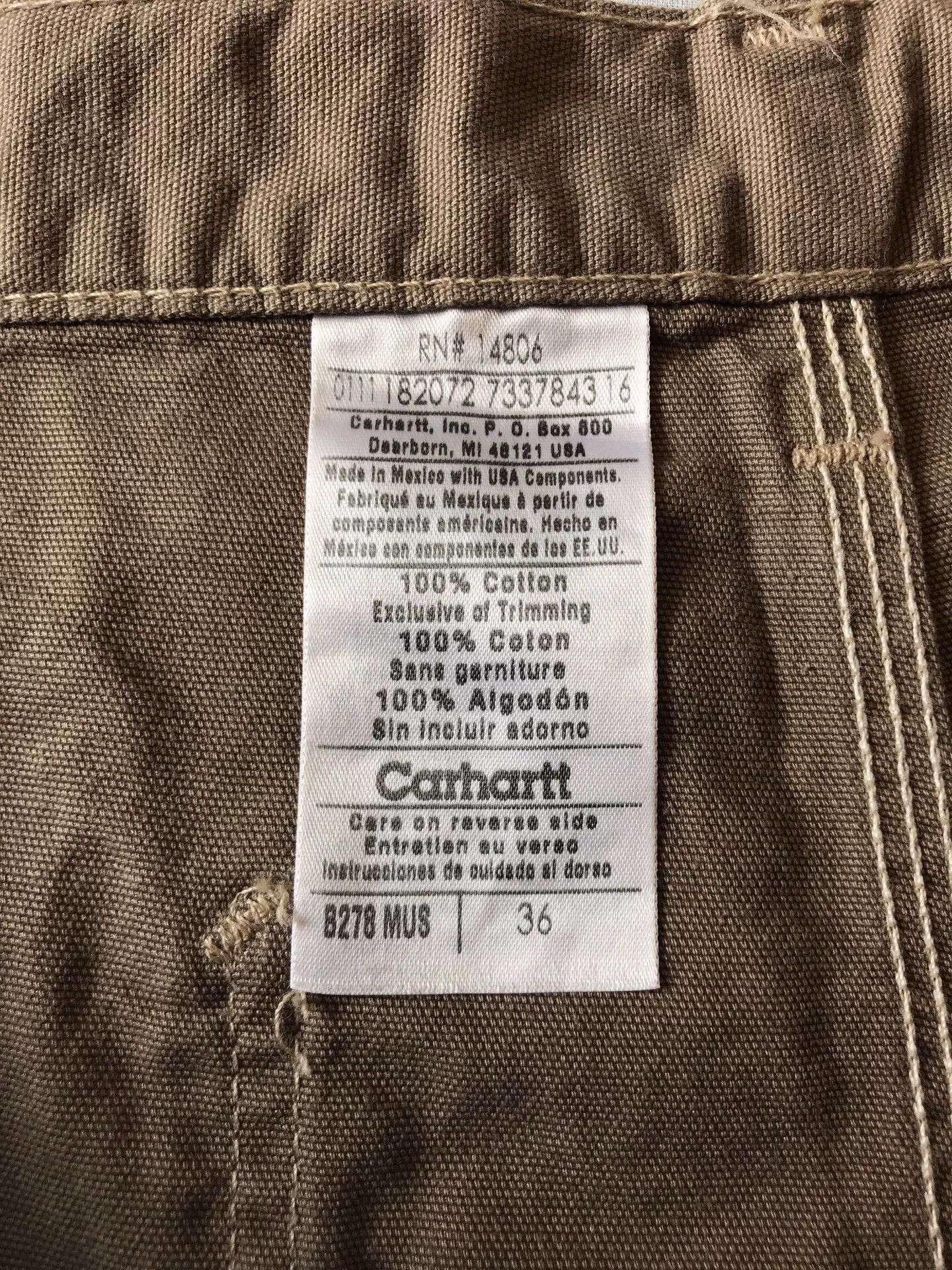 Carhartt Carhartt B278 MUS W36 Work Shorts Size US 36 / EU 52 - 9 Thumbnail