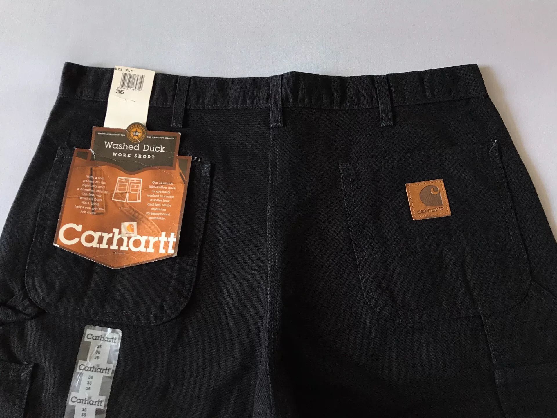 Carhartt Carhartt B25 Black W36 Work Shorts Size US 36 / EU 52 - 3 Thumbnail