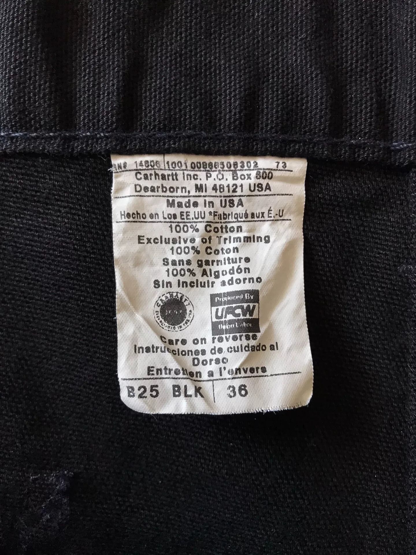 Carhartt Carhartt B25 Black W36 Work Shorts Size US 36 / EU 52 - 9 Thumbnail