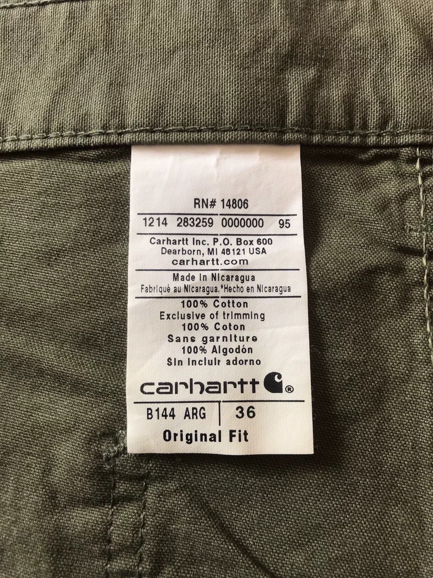 Carhartt Carhartt B144 ARG Canvas Work Shorts Size US 36 / EU 52 - 9 Thumbnail
