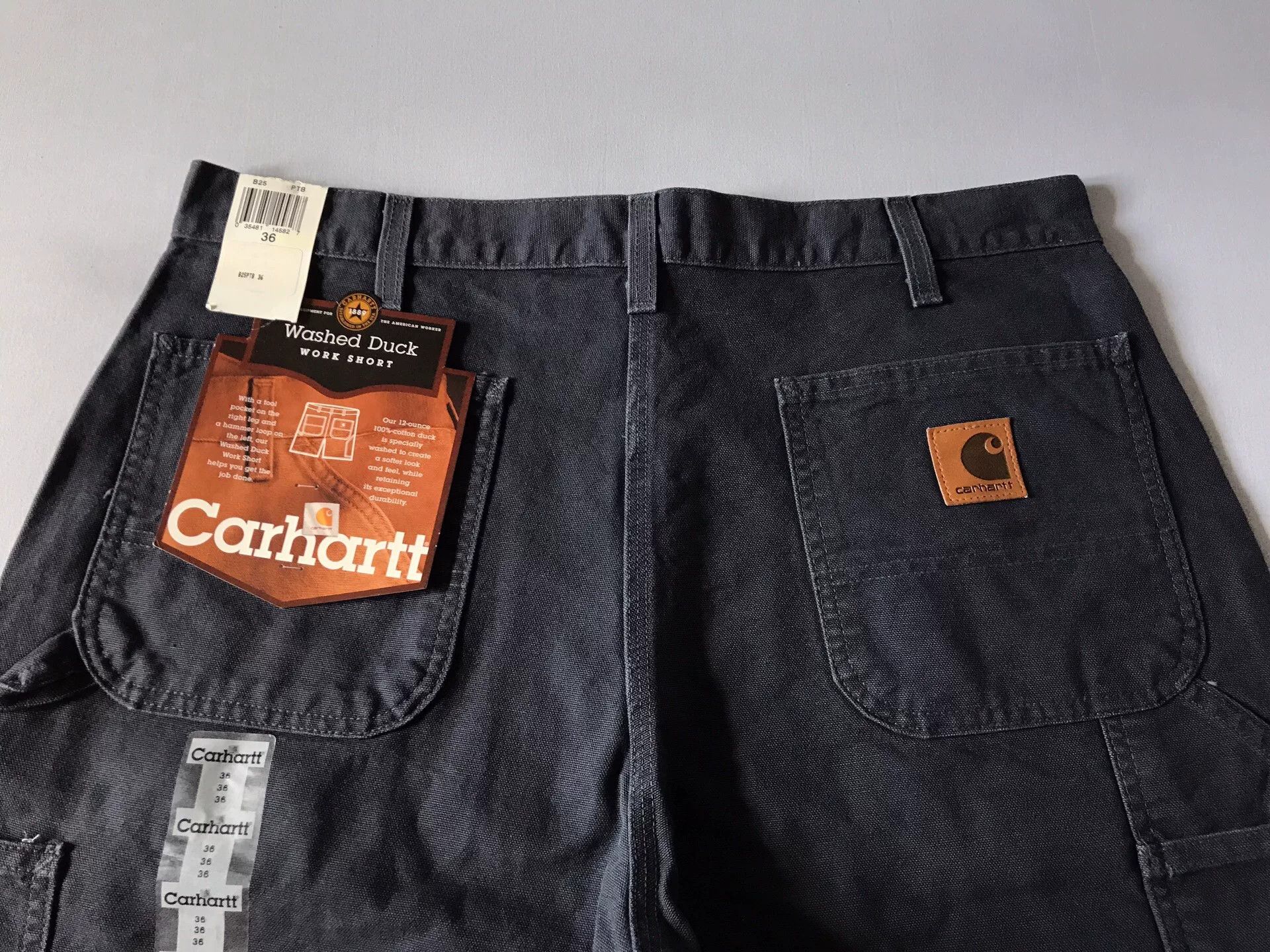 Carhartt Carhartt B25 PTB Washed Canvas Shorts Size US 36 / EU 52 - 3 Thumbnail