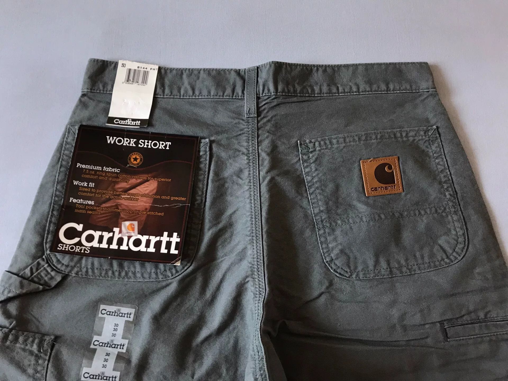 Carhartt Carhartt B144 FAT W30 Gray Shorts Size US 30 / EU 46 - 3 Thumbnail