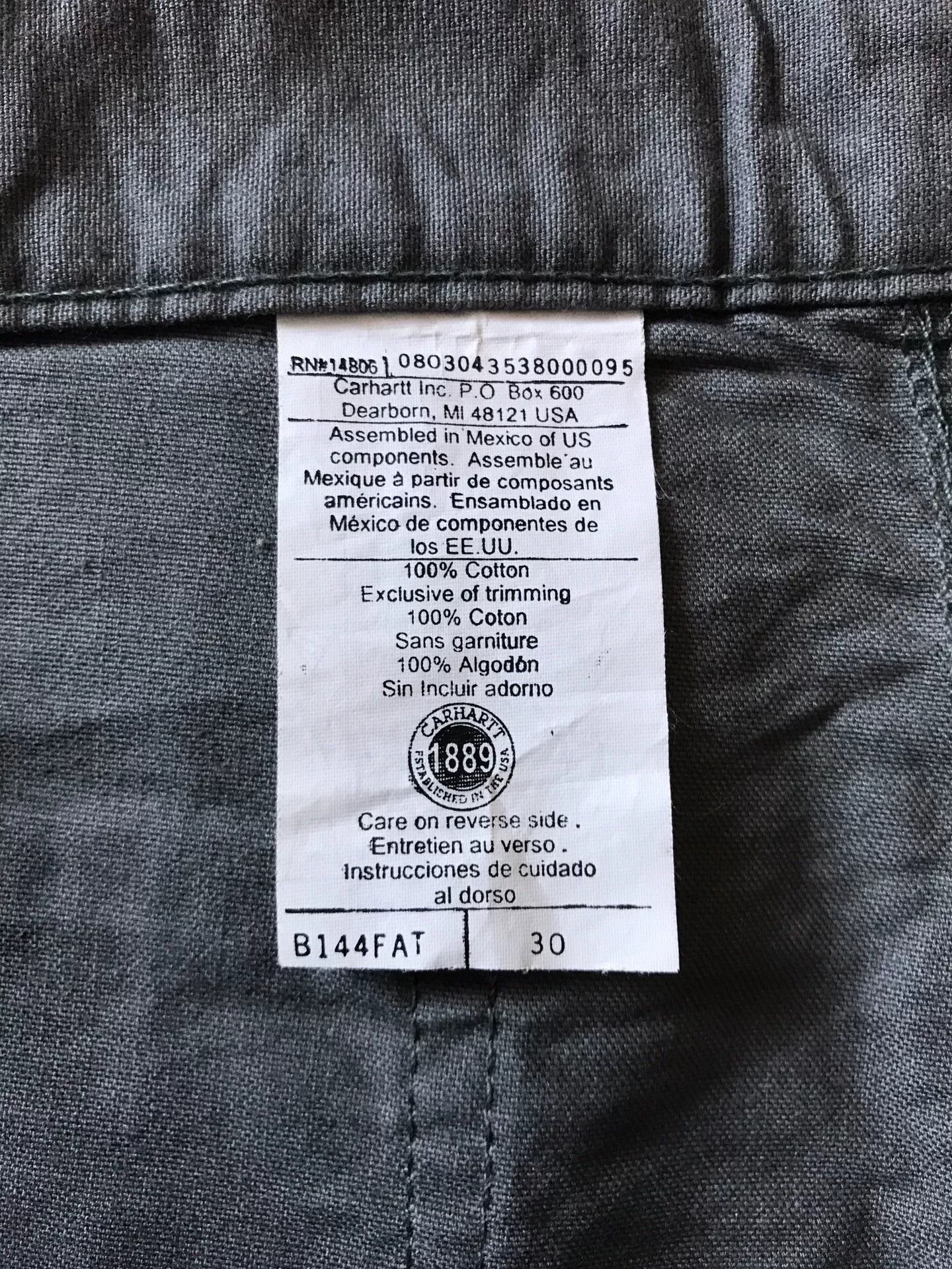 Carhartt Carhartt B144 FAT W30 Gray Shorts Size US 30 / EU 46 - 9 Thumbnail