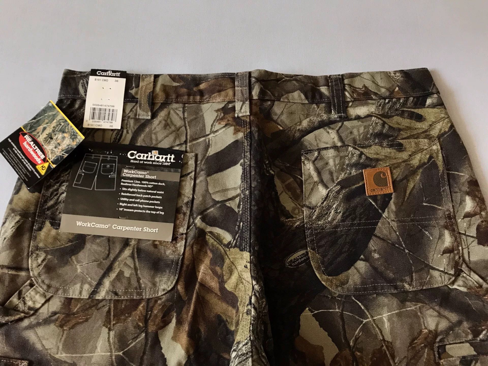 Carhartt Carhartt x Realtree B191 CMO Cargo Shorts Size US 36 / EU 52 - 3 Thumbnail