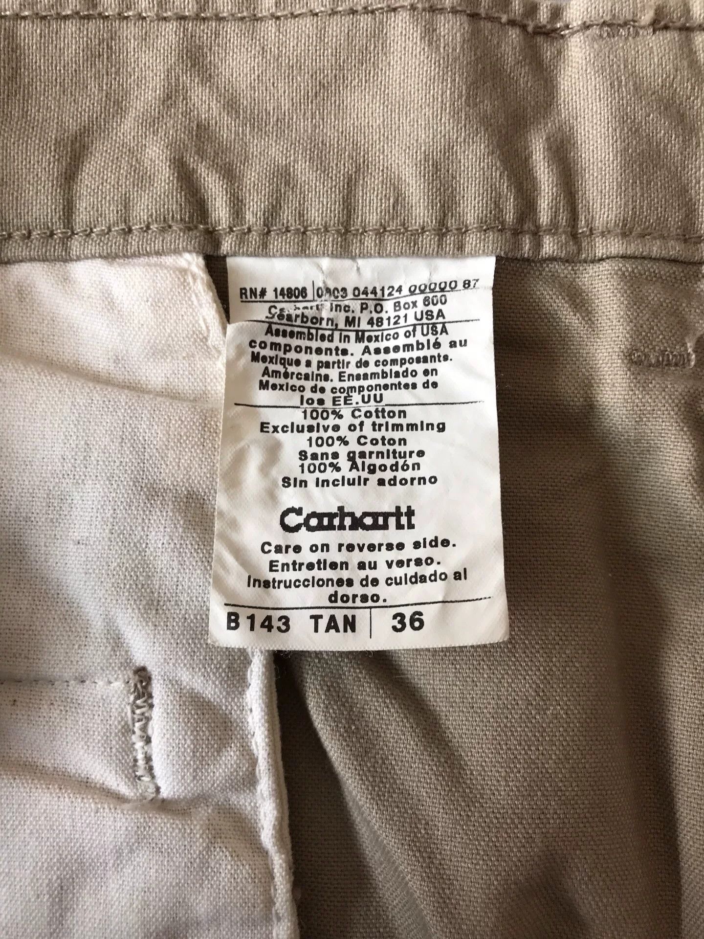 Carhartt Carhartt B143 Tan W36 Cargo Shorts Size US 36 / EU 52 - 9 Thumbnail