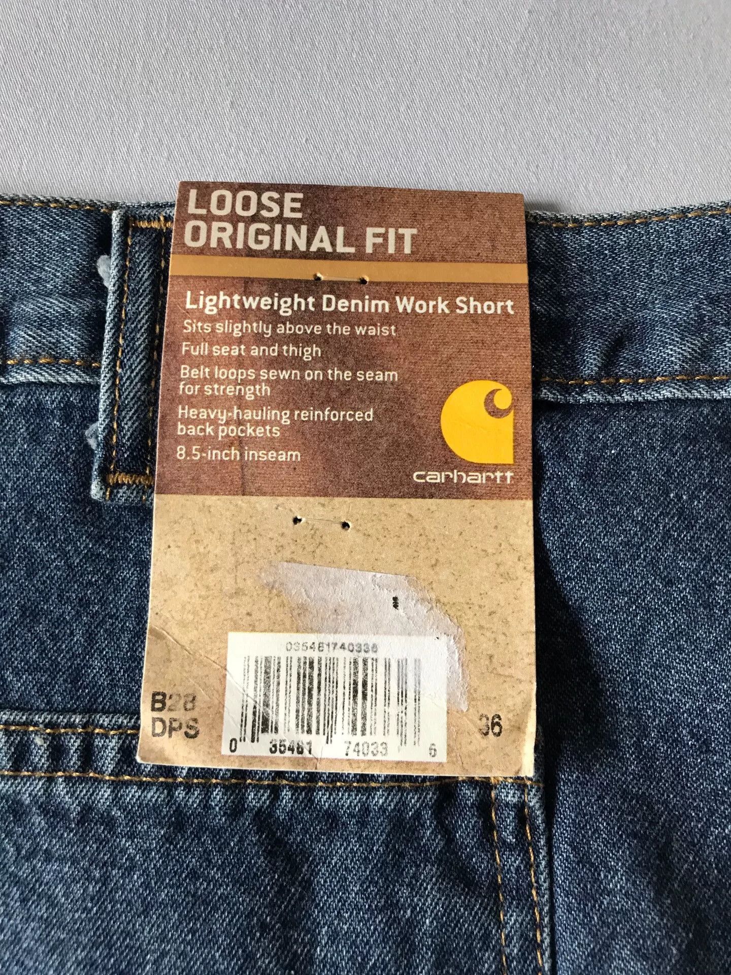 Carhartt Carhartt B28 DPS Washed Denim Cargo Shorts Size US 36 / EU 52 - 8 Thumbnail