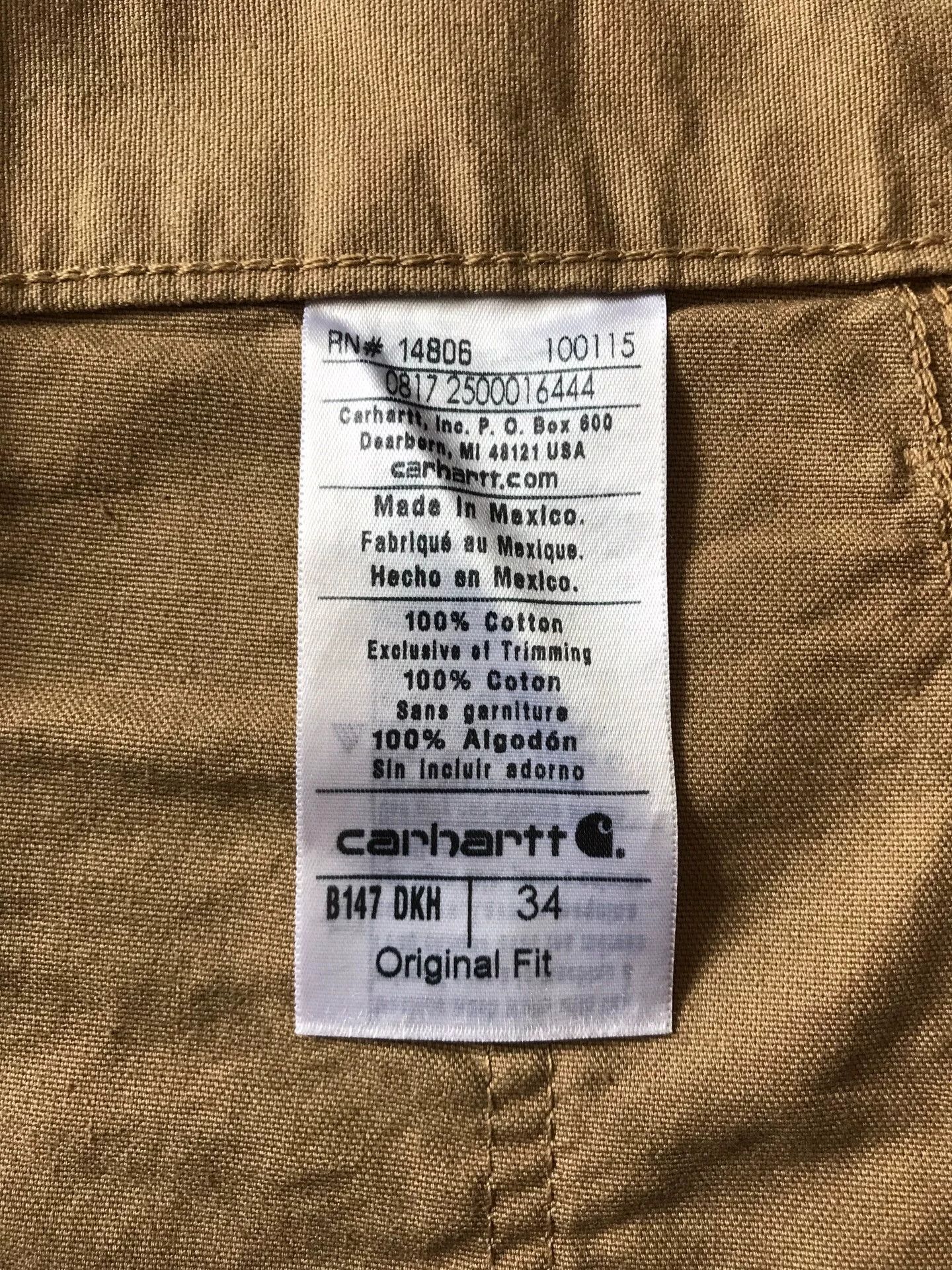 Carhartt Carhartt B147 Canvas Work Shorts Size US 34 / EU 50 - 9 Thumbnail