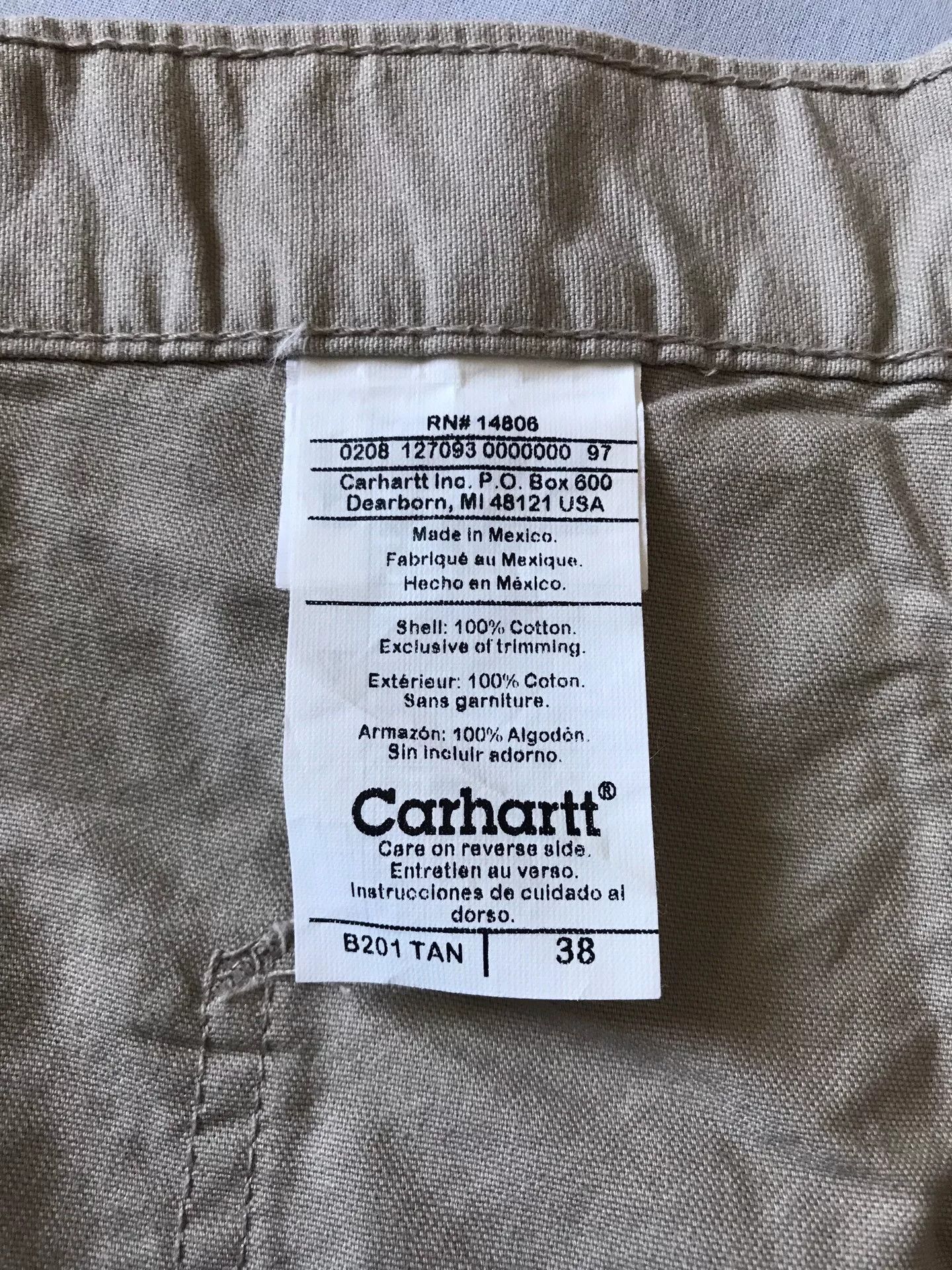 Carhartt Carhartt B201 Brown Double Knee Shorts Size US 38 / EU 54 - 9 Thumbnail