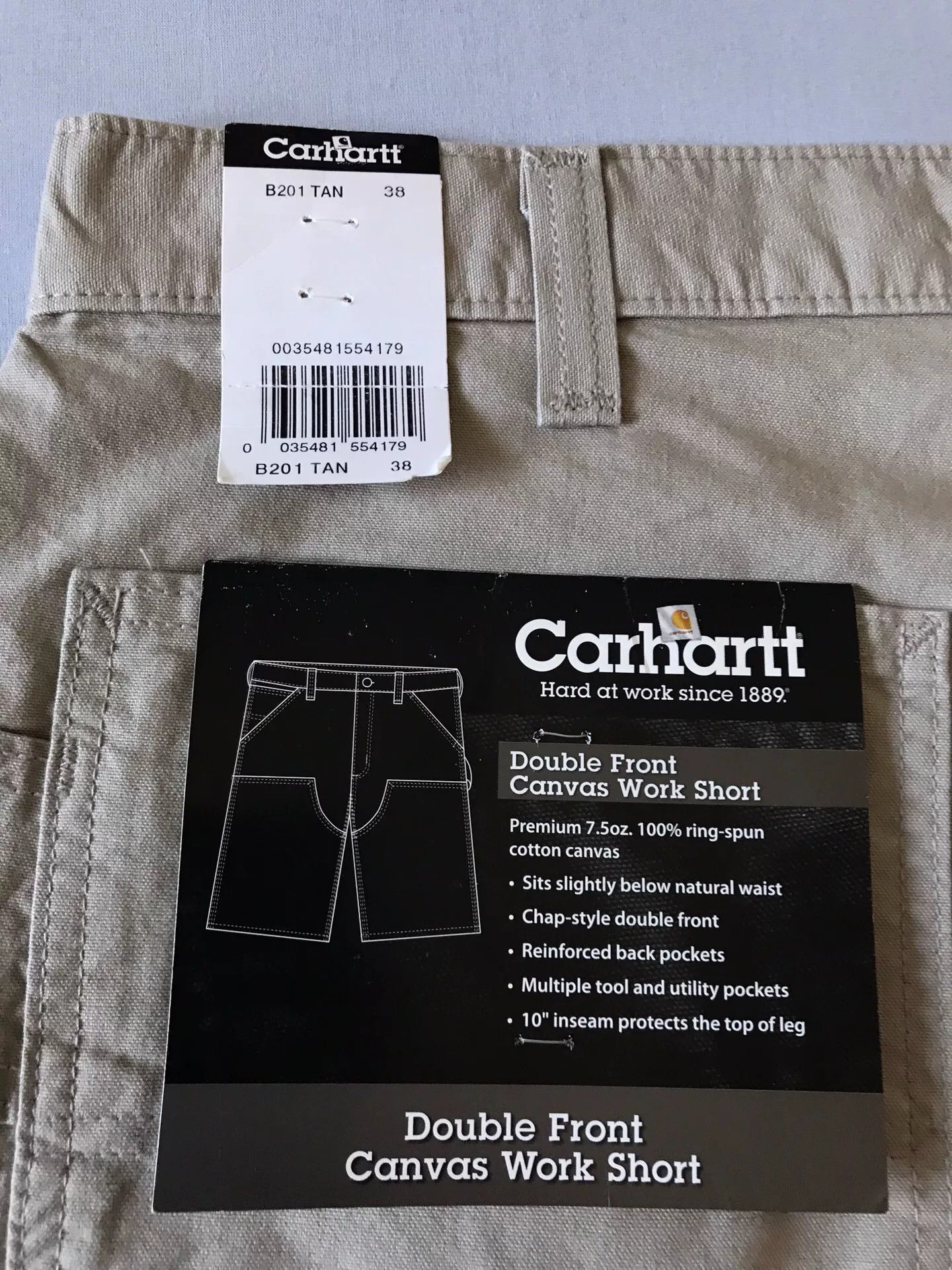 Carhartt Carhartt B201 Brown Double Knee Shorts Size US 38 / EU 54 - 8 Thumbnail