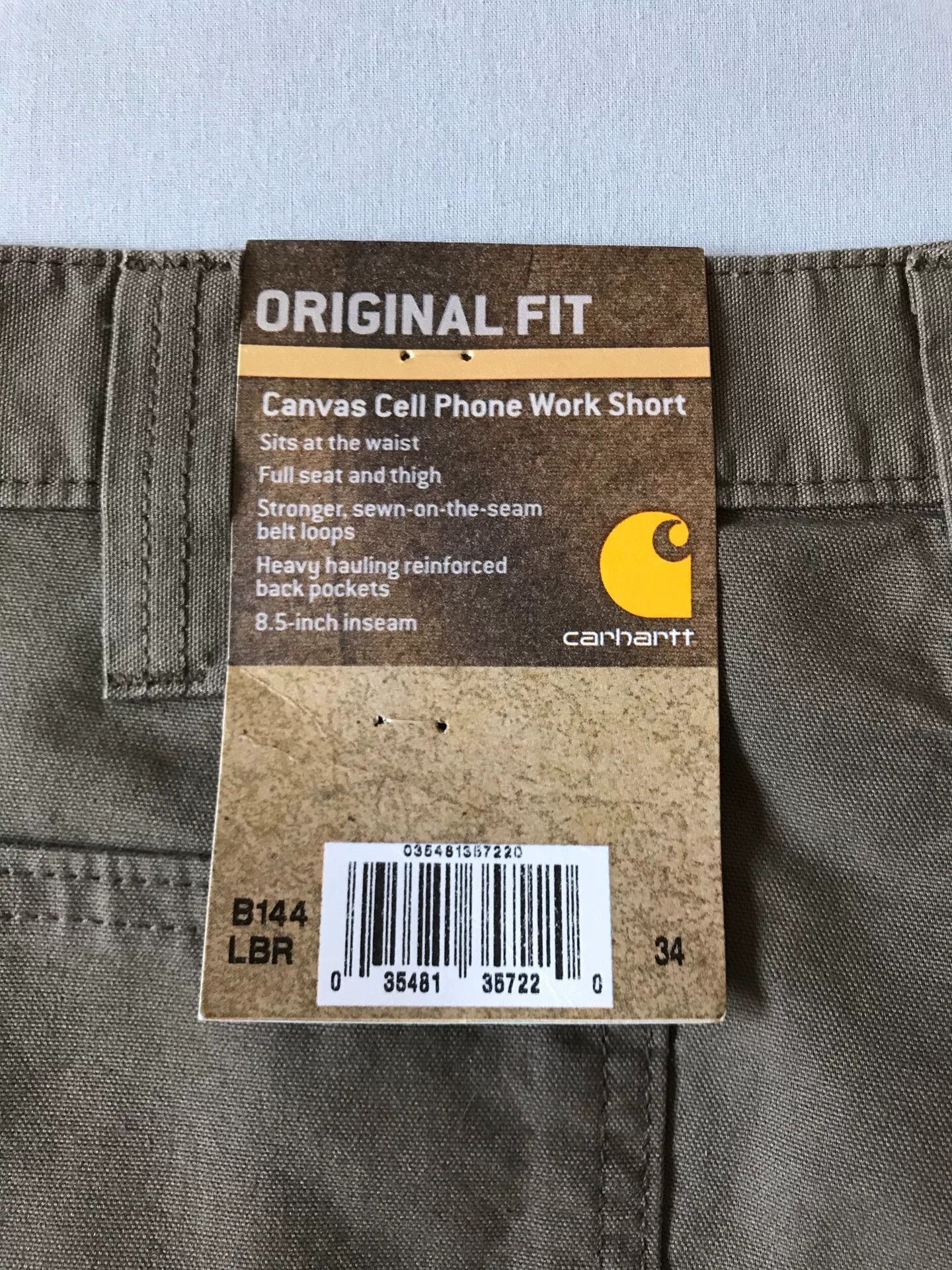 Carhartt Carhartt B144 LBR Washed Canvas Shorts Size US 34 / EU 50 - 7 Thumbnail