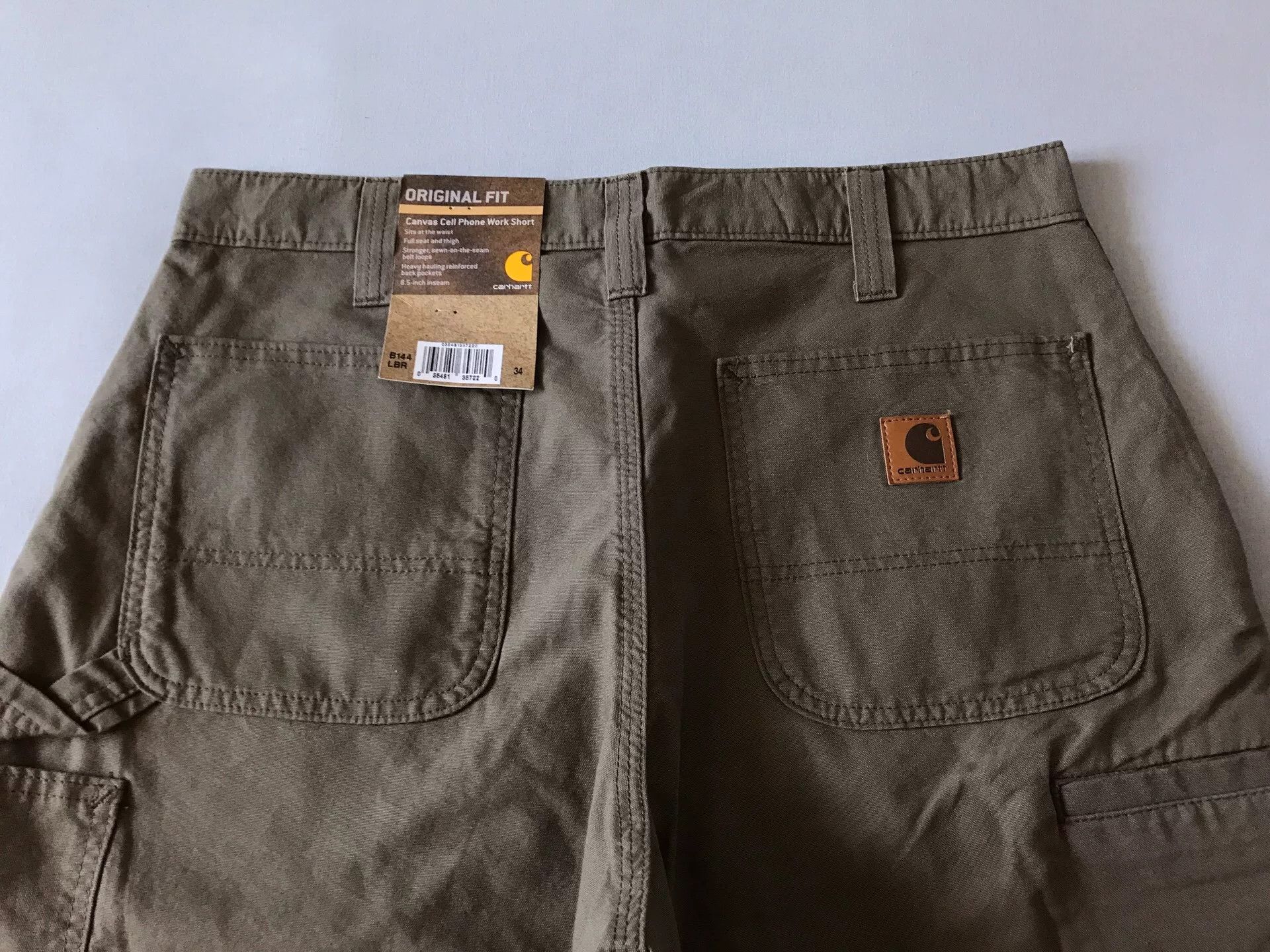 Carhartt Carhartt B144 LBR Washed Canvas Shorts Size US 34 / EU 50 - 3 Thumbnail