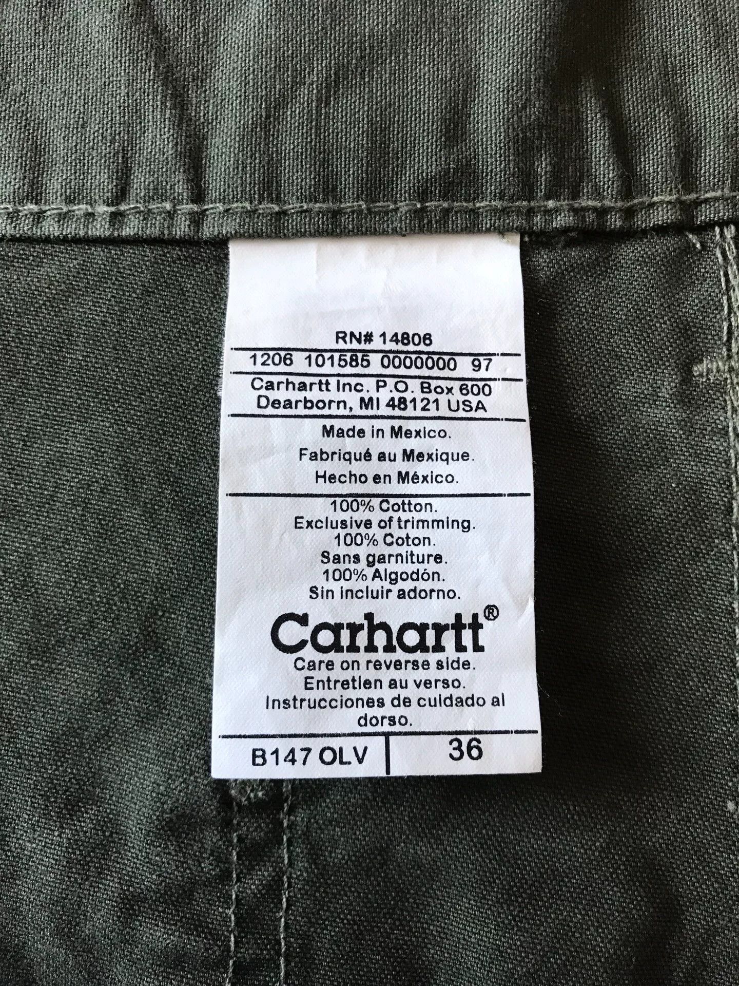 Carhartt Carhartt B147 W36 Canvas Work Shorts Size US 36 / EU 52 - 9 Thumbnail