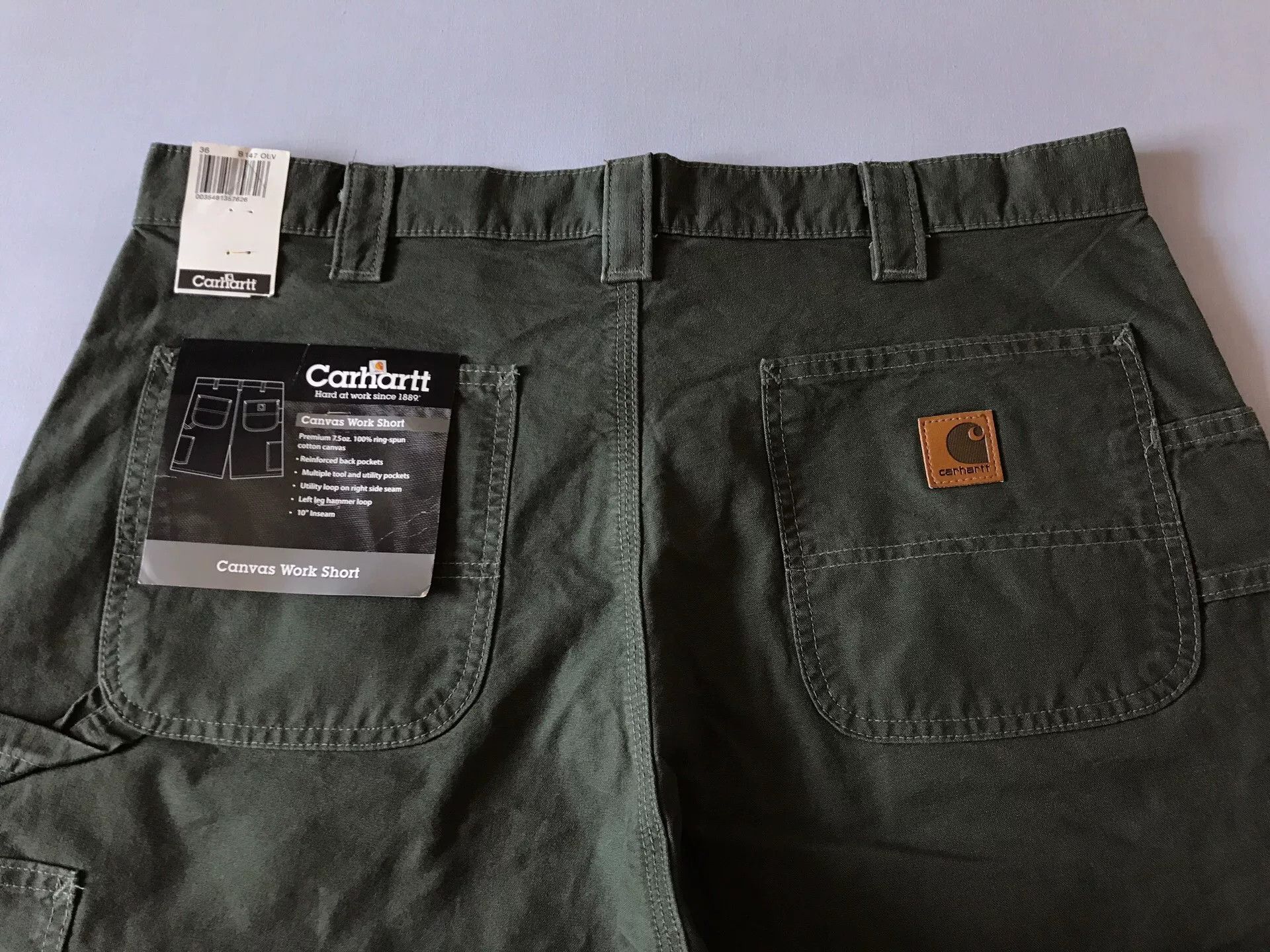 Carhartt Carhartt B147 W36 Canvas Work Shorts Size US 36 / EU 52 - 3 Thumbnail