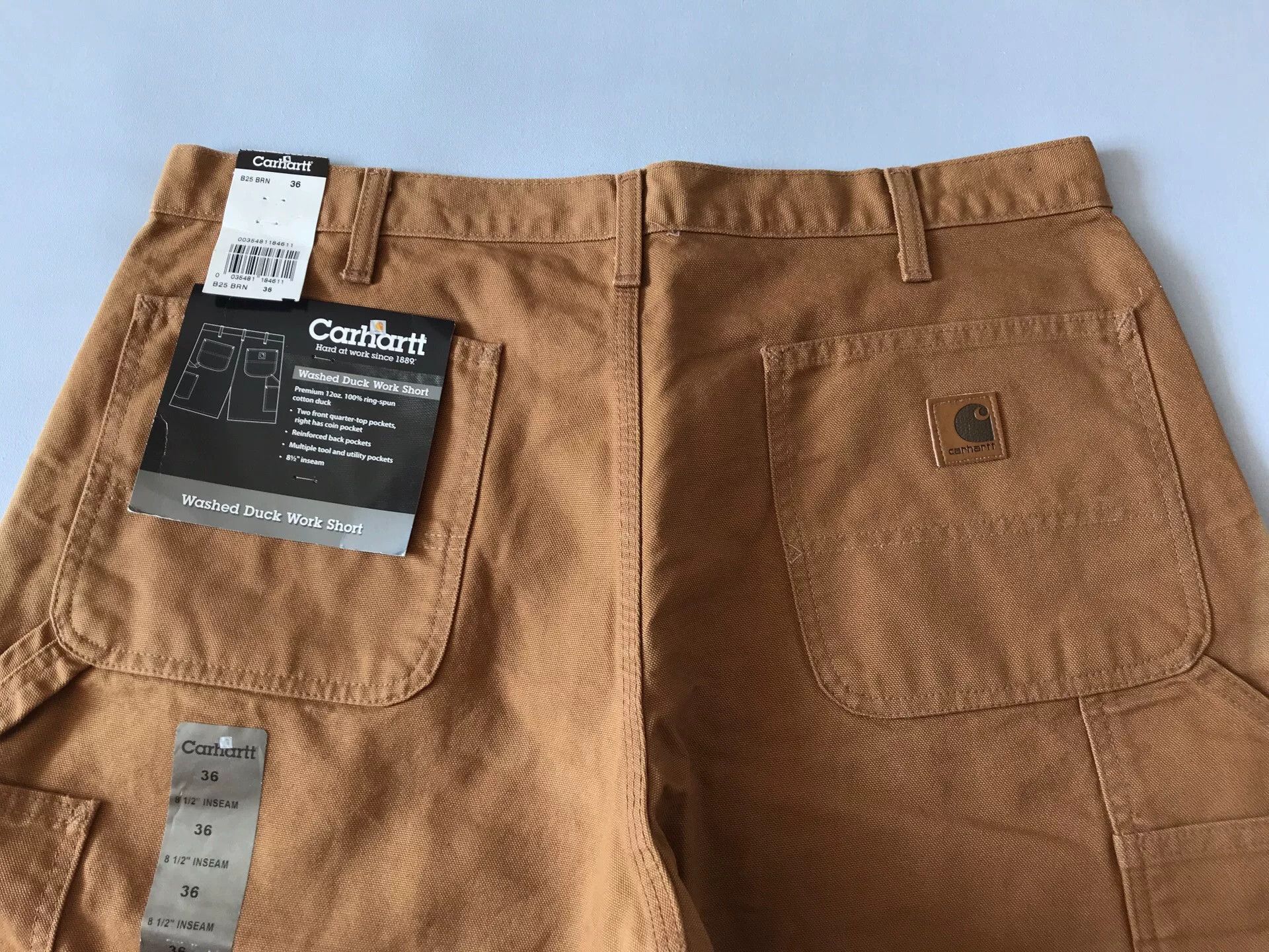 Carhartt Carhartt B25 W36 Washed Canvas Cargo Shorts Size US 36 / EU 52 - 3 Thumbnail