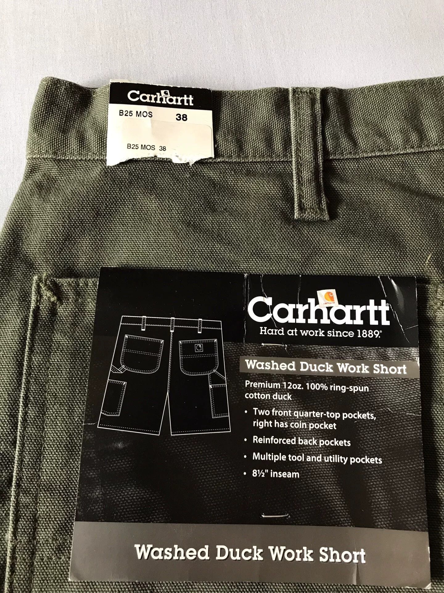 Carhartt Carhartt B25 MOS Cargo Shorts Size US 38 / EU 54 - 8 Thumbnail