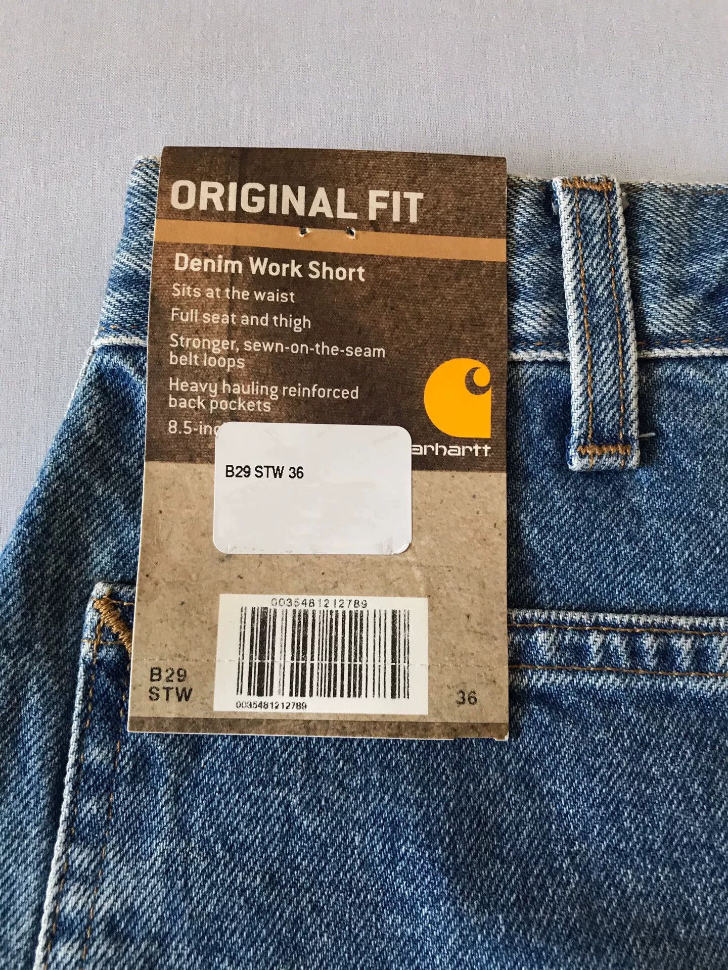 Carhartt Carhartt B29 STW Washed Denim Shorts W36 Size US 36 / EU 52 - 8 Thumbnail