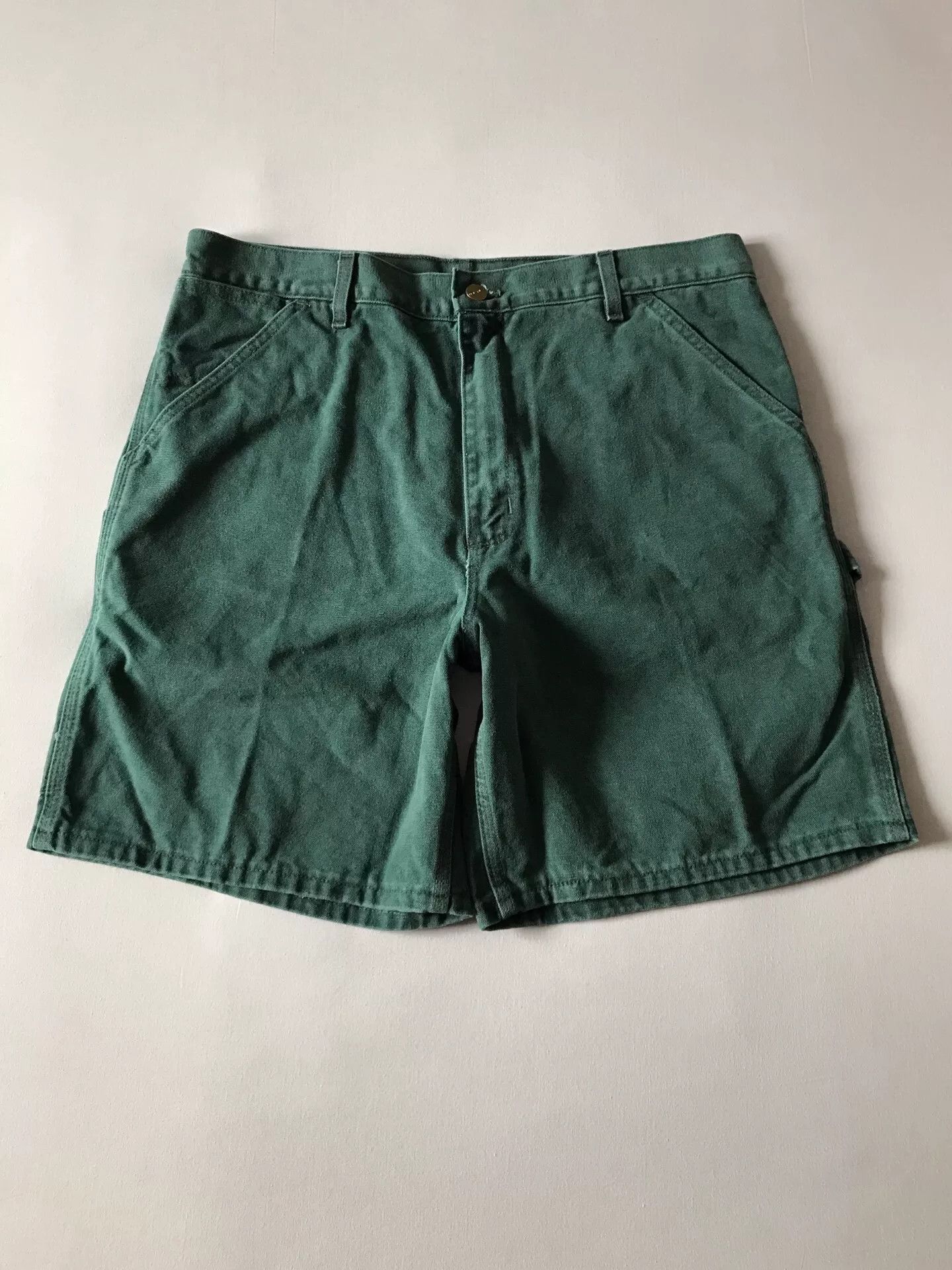 Carhartt Carhartt B24 HTG Hunter Green Work Shorts Size US 36 / EU 52 - 2 Thumbnail