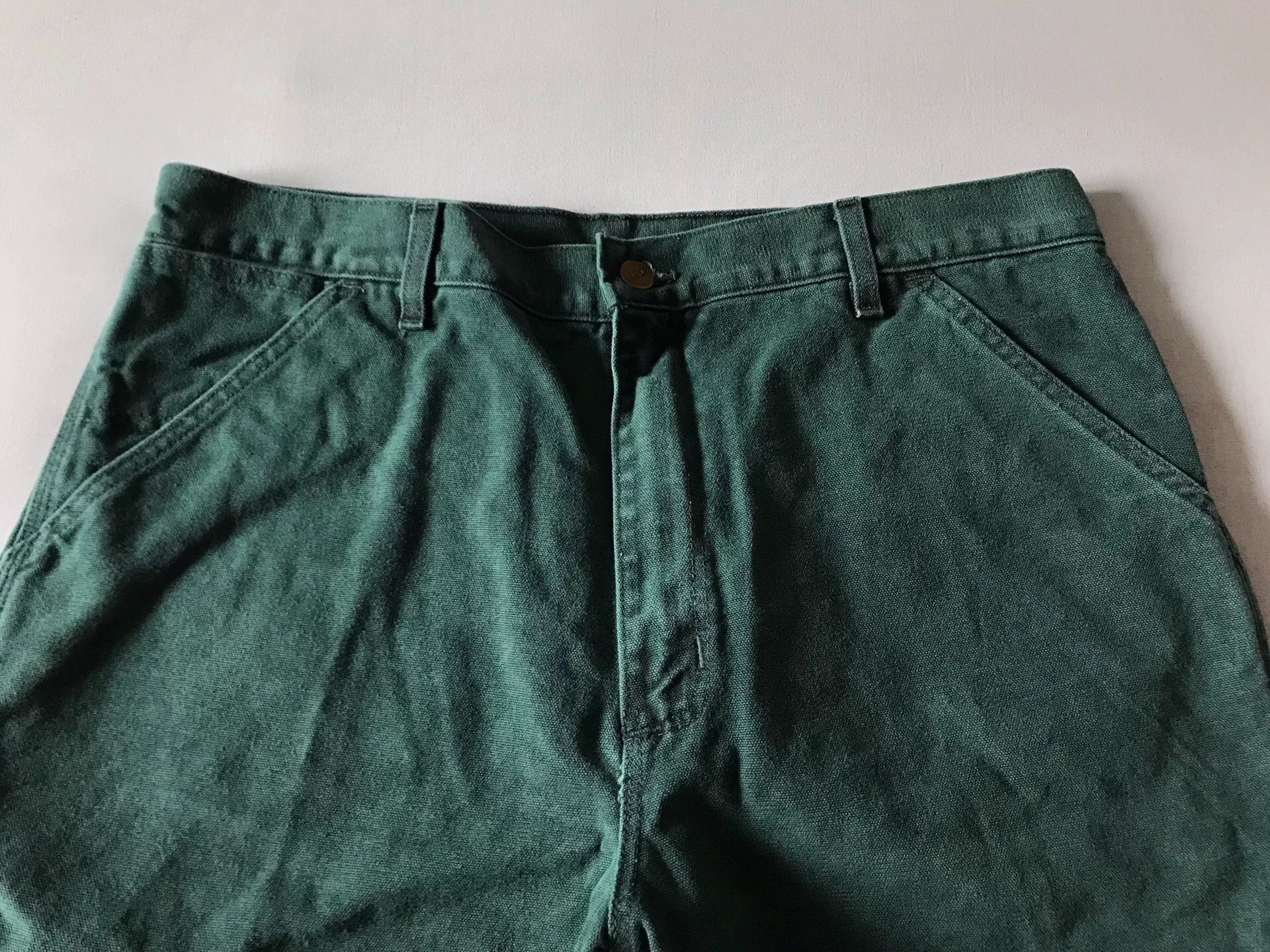 Carhartt Carhartt B24 HTG Hunter Green Work Shorts Size US 36 / EU 52 - 4 Thumbnail