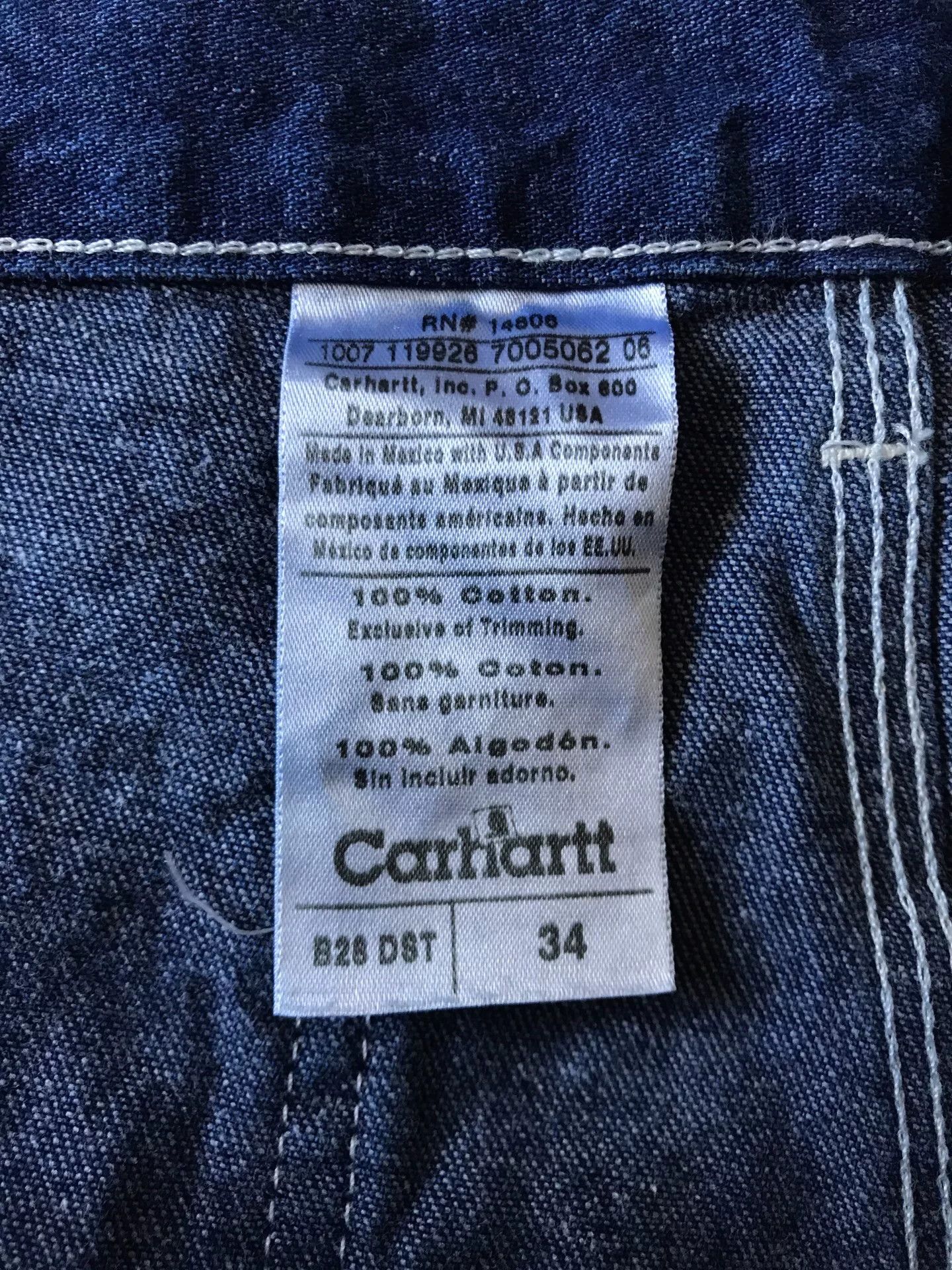 Carhartt Carhartt B28 DST Denim Work Shorts Size US 34 / EU 50 - 9 Thumbnail