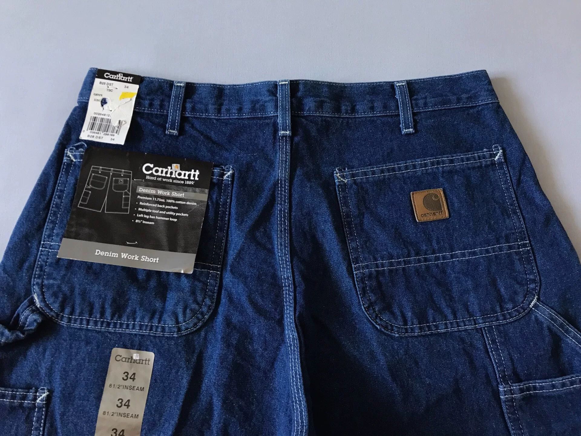 Carhartt Carhartt B28 DST Denim Work Shorts Size US 34 / EU 50 - 3 Thumbnail