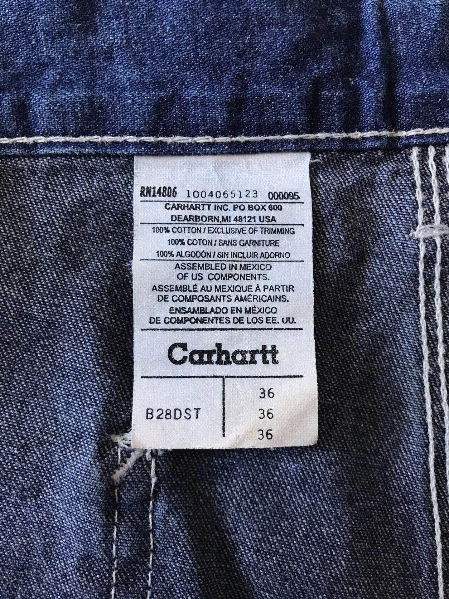 Carhartt Carhartt B28 DST Denim Work Shorts W36 Size US 36 / EU 52 - 9 Thumbnail