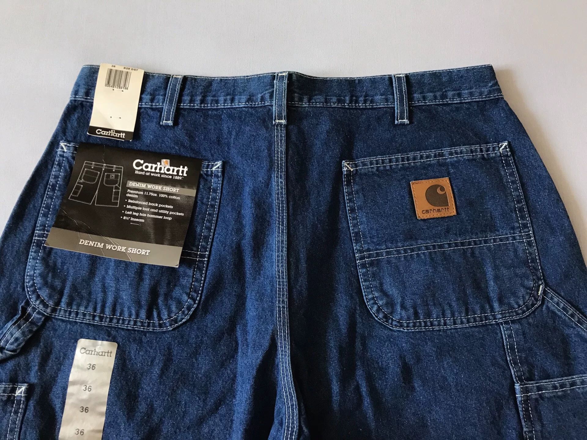 Carhartt Carhartt B28 DST Denim Work Shorts W36 Size US 36 / EU 52 - 3 Thumbnail