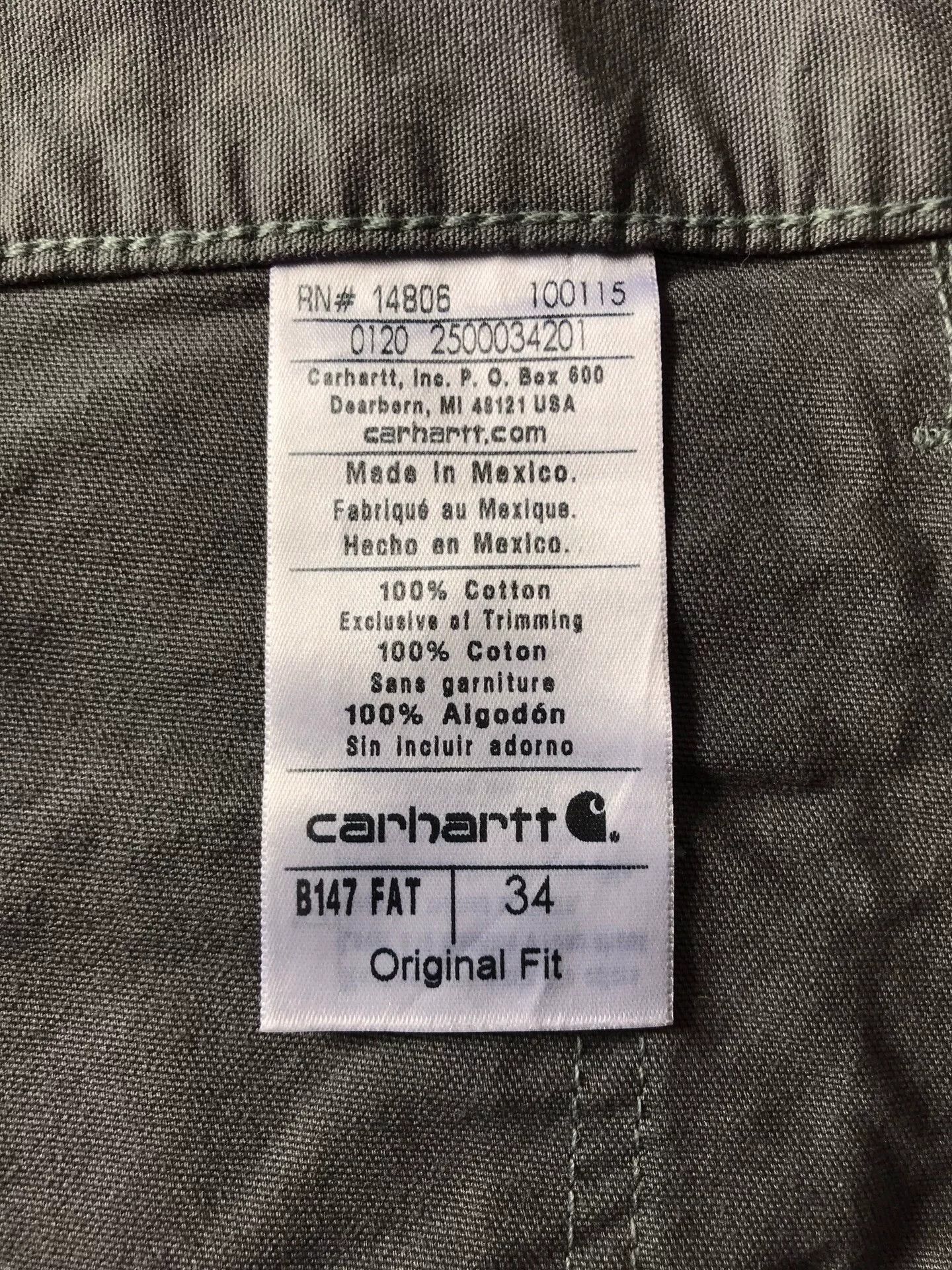 Carhartt Carhartt B147 Washed Canvas Work Shorts Size US 34 / EU 50 - 9 Thumbnail