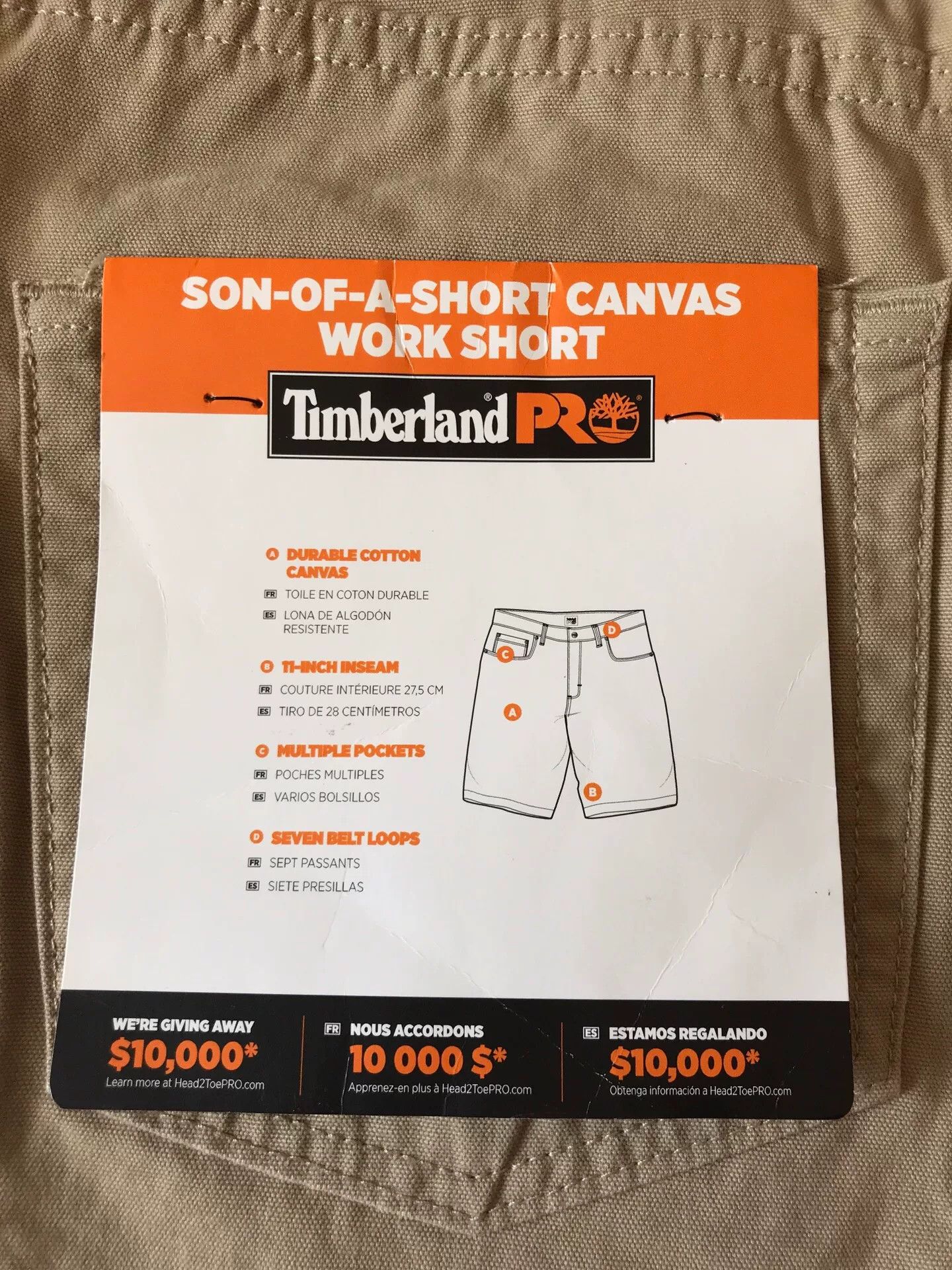 Timberland Timberland PRO Canvas Work Shorts W36 Size US 36 / EU 52 - 7 Thumbnail