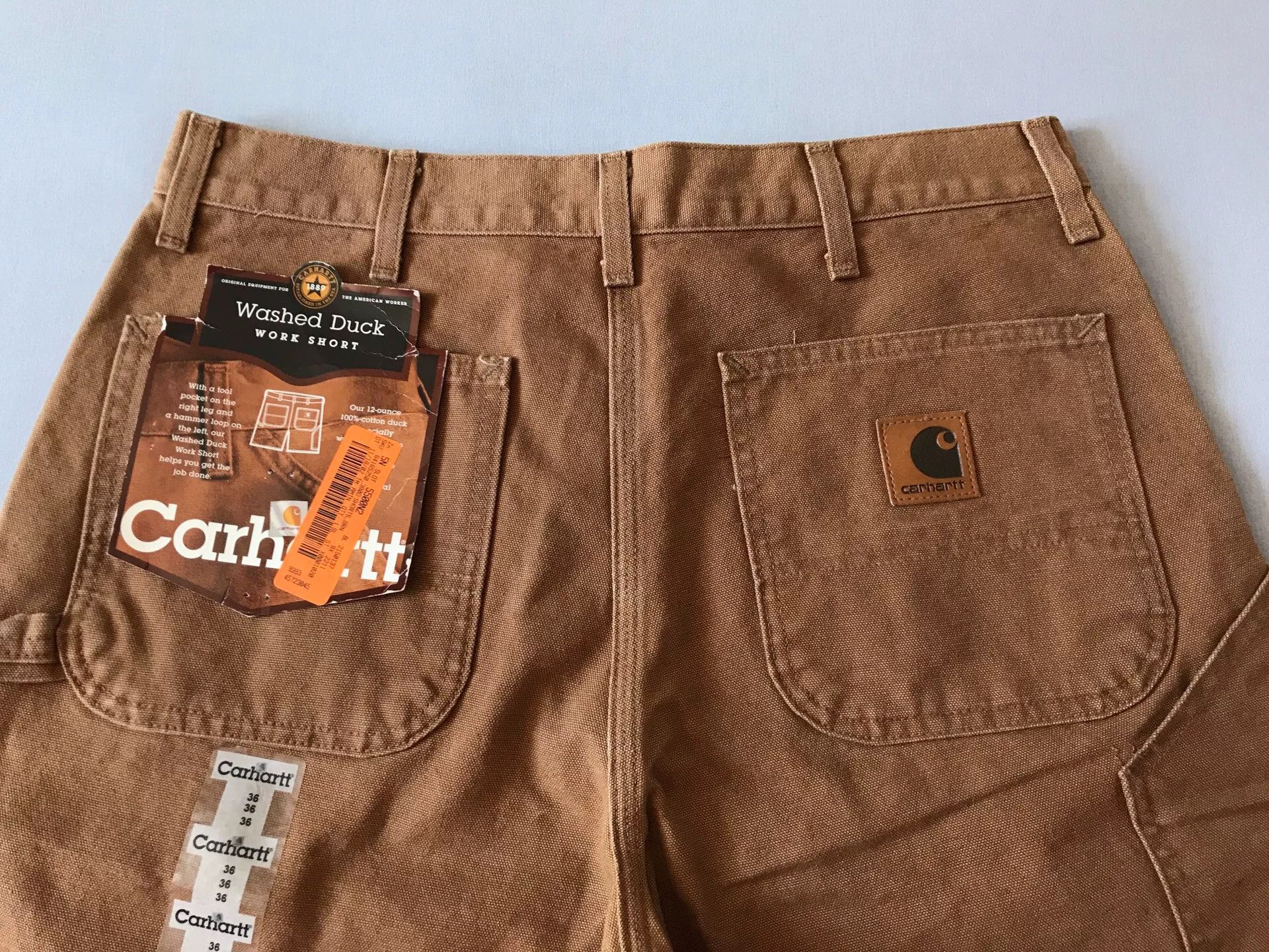Carhartt Carhartt B25 Brown W36 Washed Cargo Shorts Size US 36 / EU 52 - 3 Thumbnail